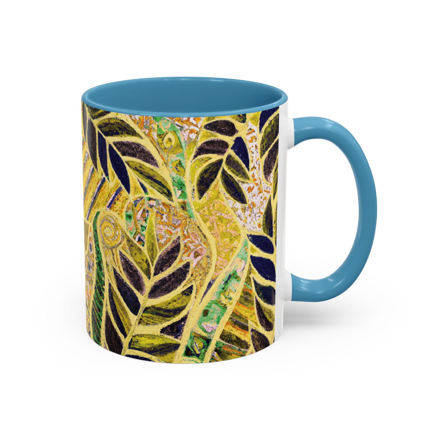 Accent Color Coffee Mug (11, 15oz), Amazon Whimsy/Yellow, Various Colors