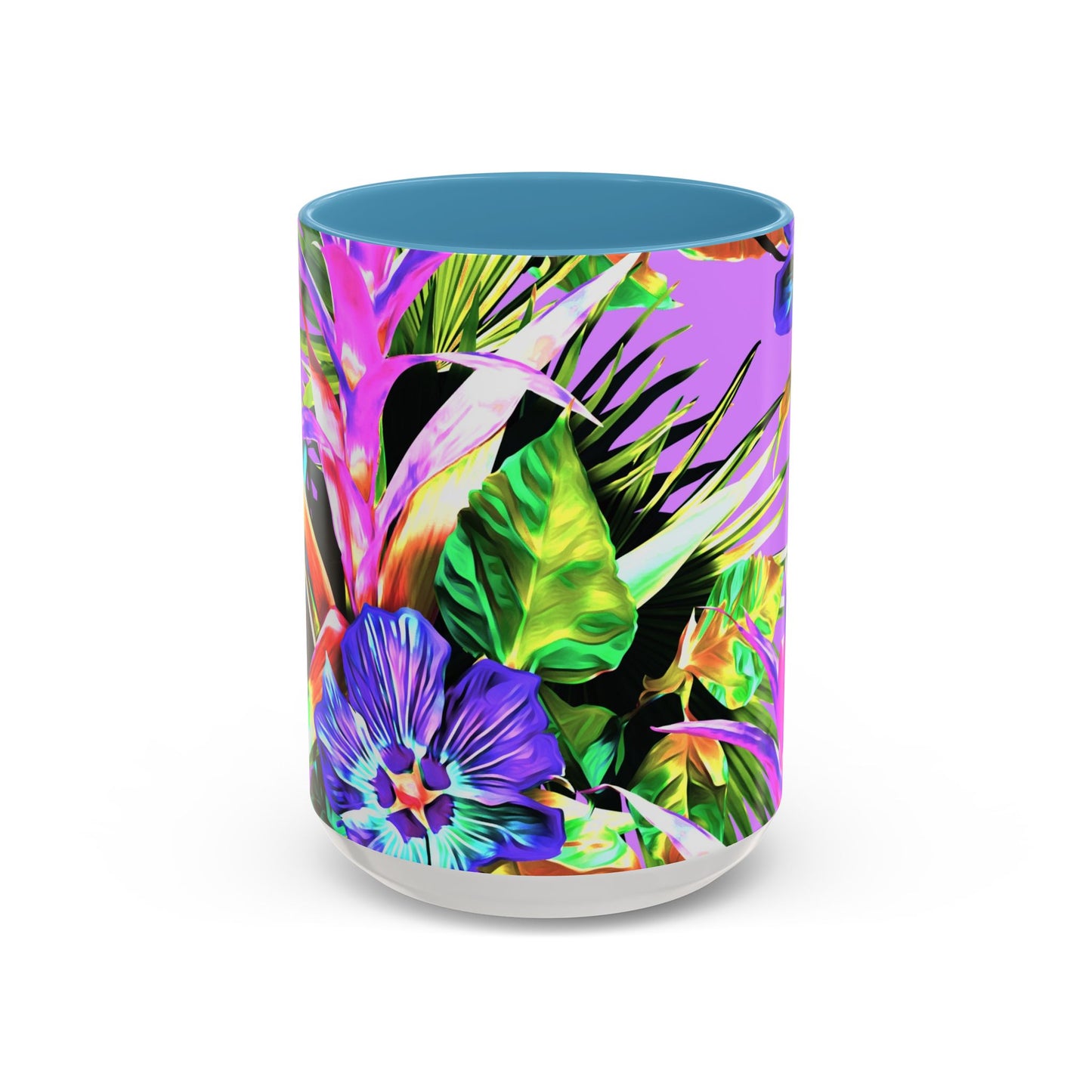 Accent Coffee Mug (11, 15oz), Plant Palooza, purple / Various Colors