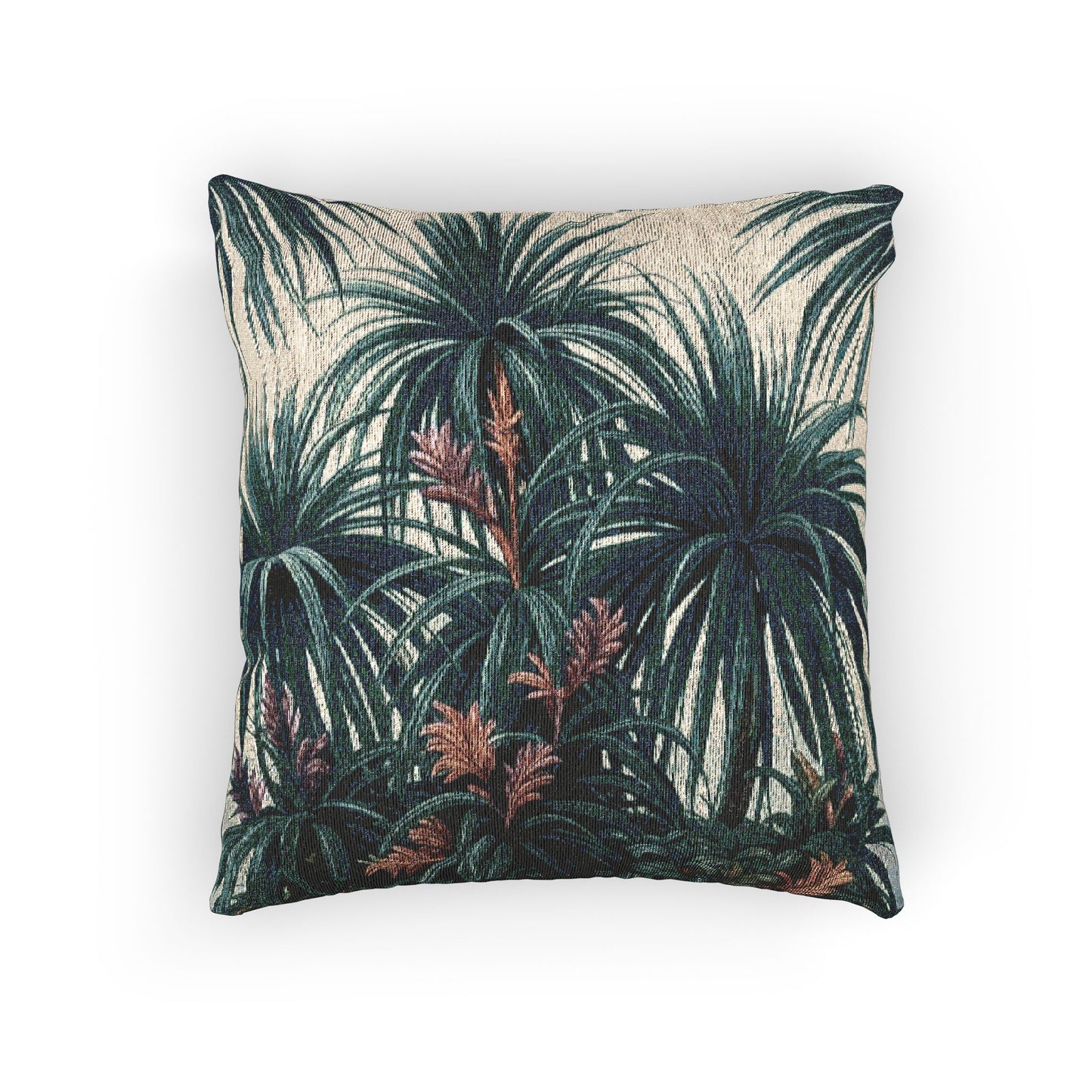Woven Pillow, 17"W x 18"L ~ Tiny Palm Island