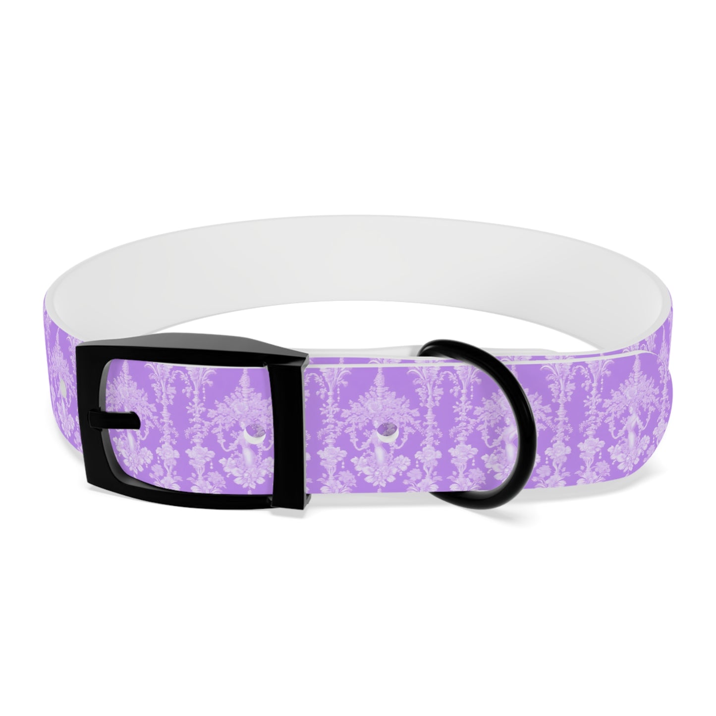 Dog Collar - Pearl Lady Toile, purple