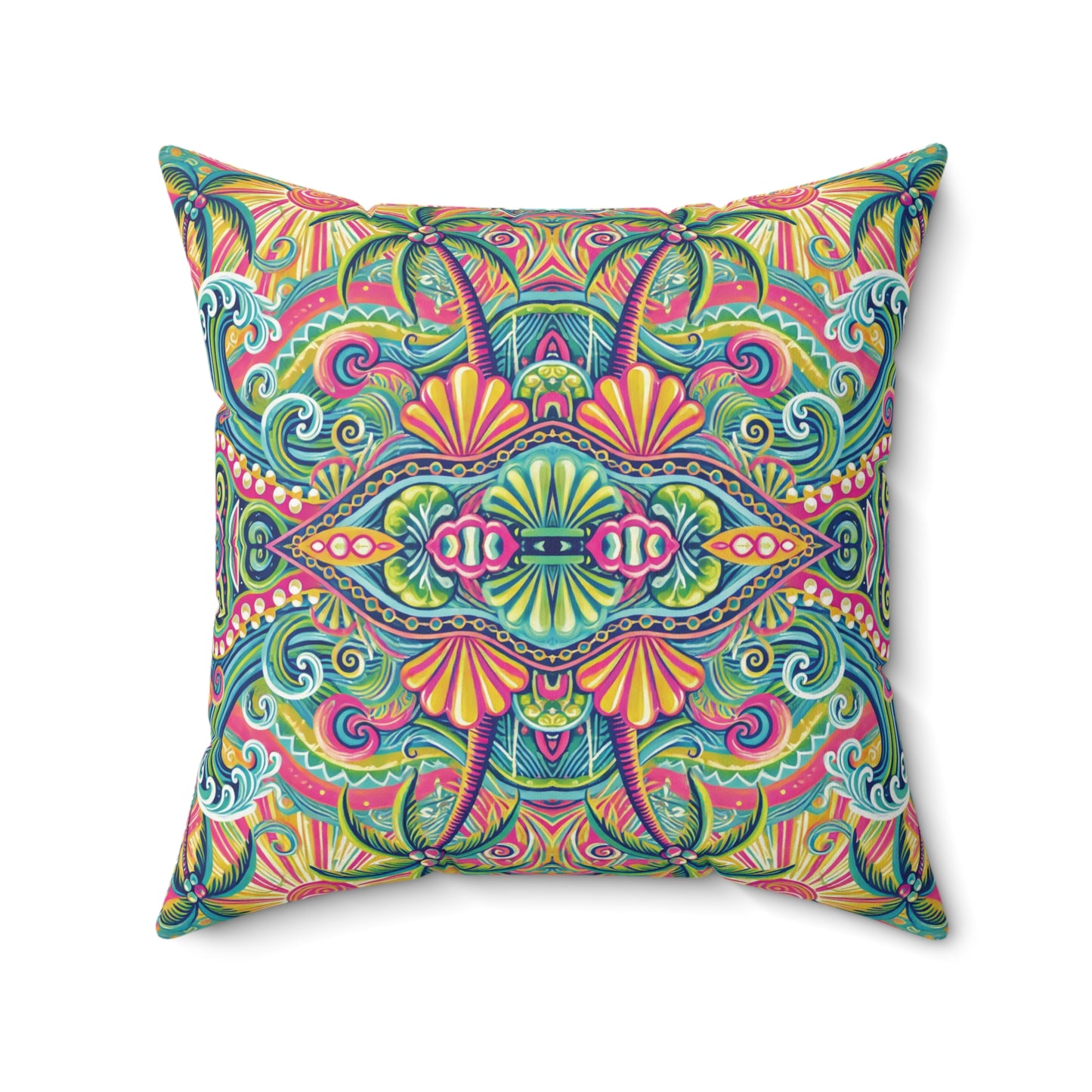 Decorative Pillow - Accent Cushion, 4 Sizes / Kaleido Bay