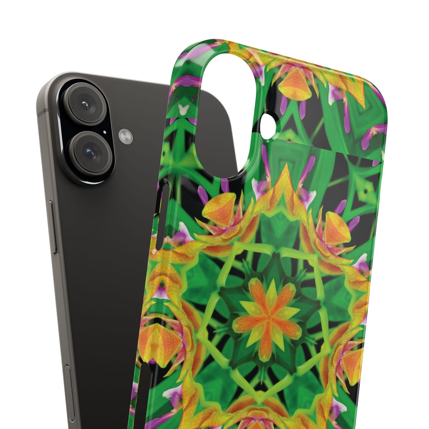 Slim Phone Cases - Orchid Kaleidoscope #2