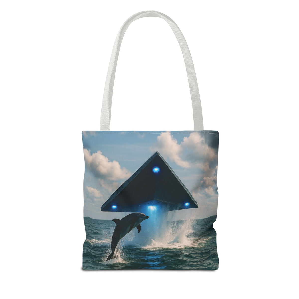 UFO and Dolphiin Tote Bag - 3 Sizes