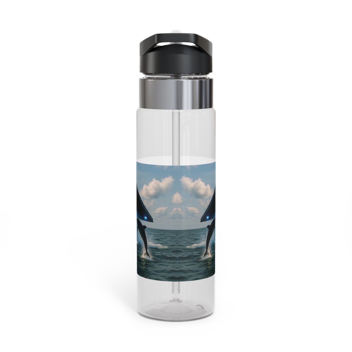 Tropical 20oz Tritan Sport Water Bottle -  Leakproof, Lightweight, BPA-Free / UFO and Dolphin