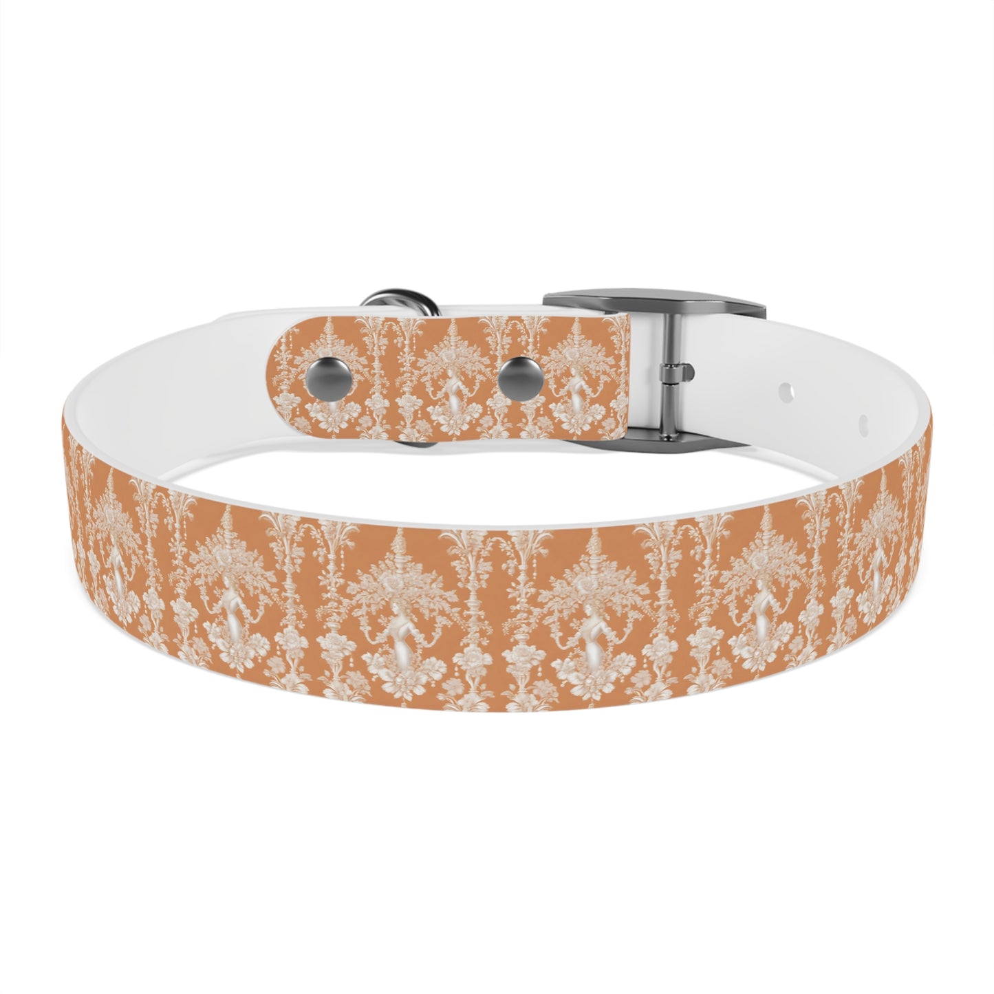 Dog Collar - Pearl Lady Toile, melon