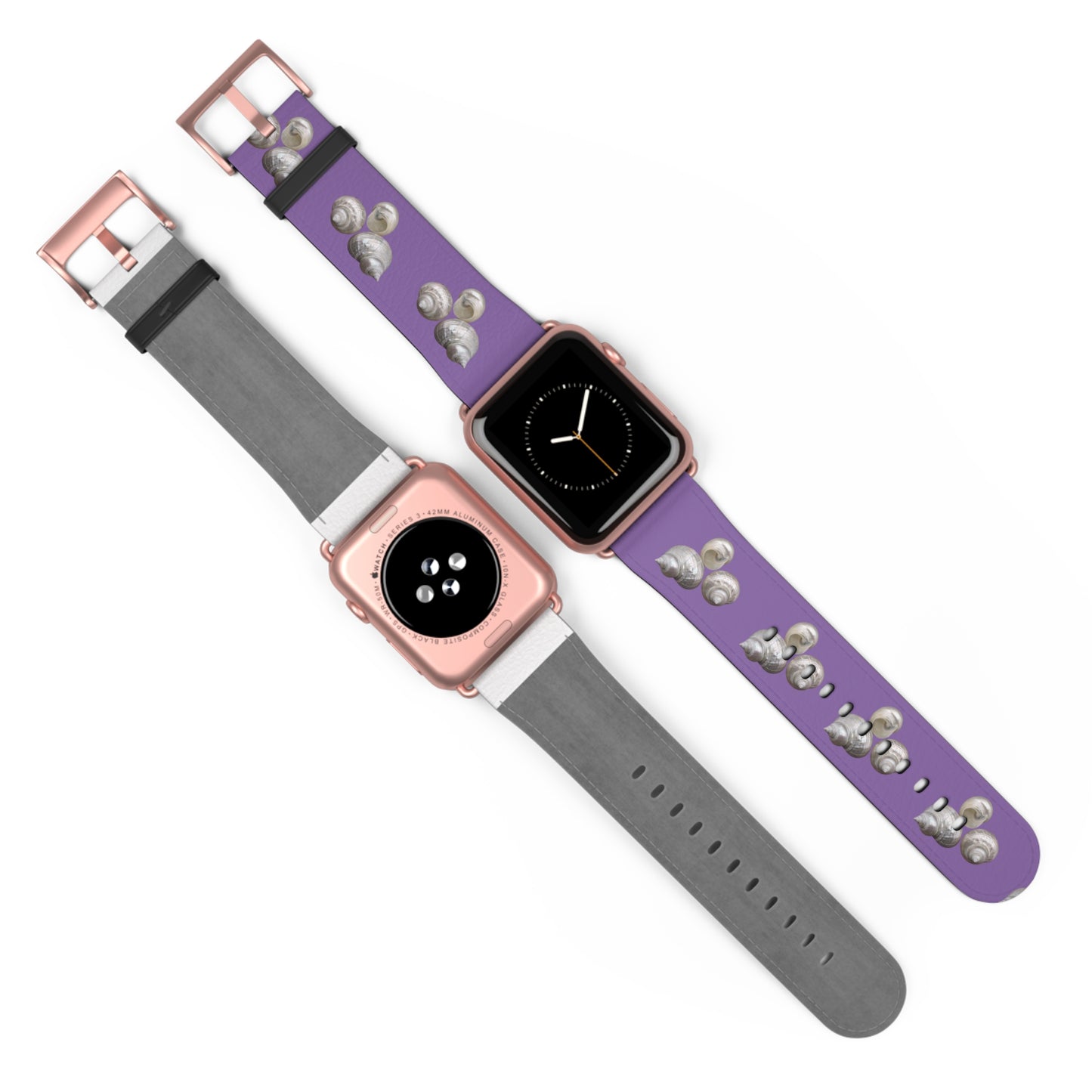 Apple Watch Band - Nautilus Shell Trio, lt. purple