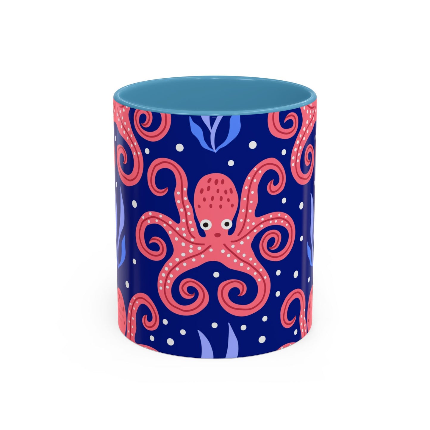 Accent Coffee Mug (11, 15oz), Tentacle Twist Octopus / Various Colors