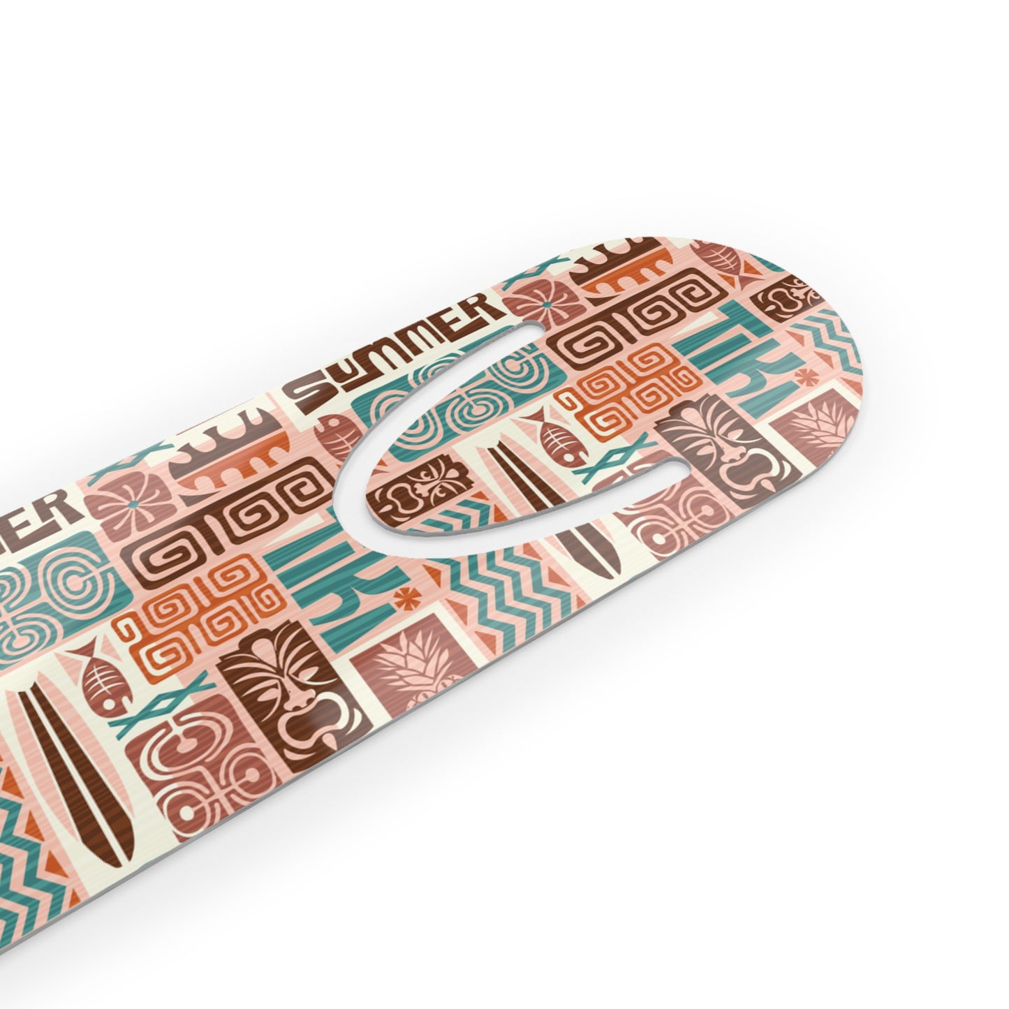 Bookmark - Aluminum, Tiki Poster Brown