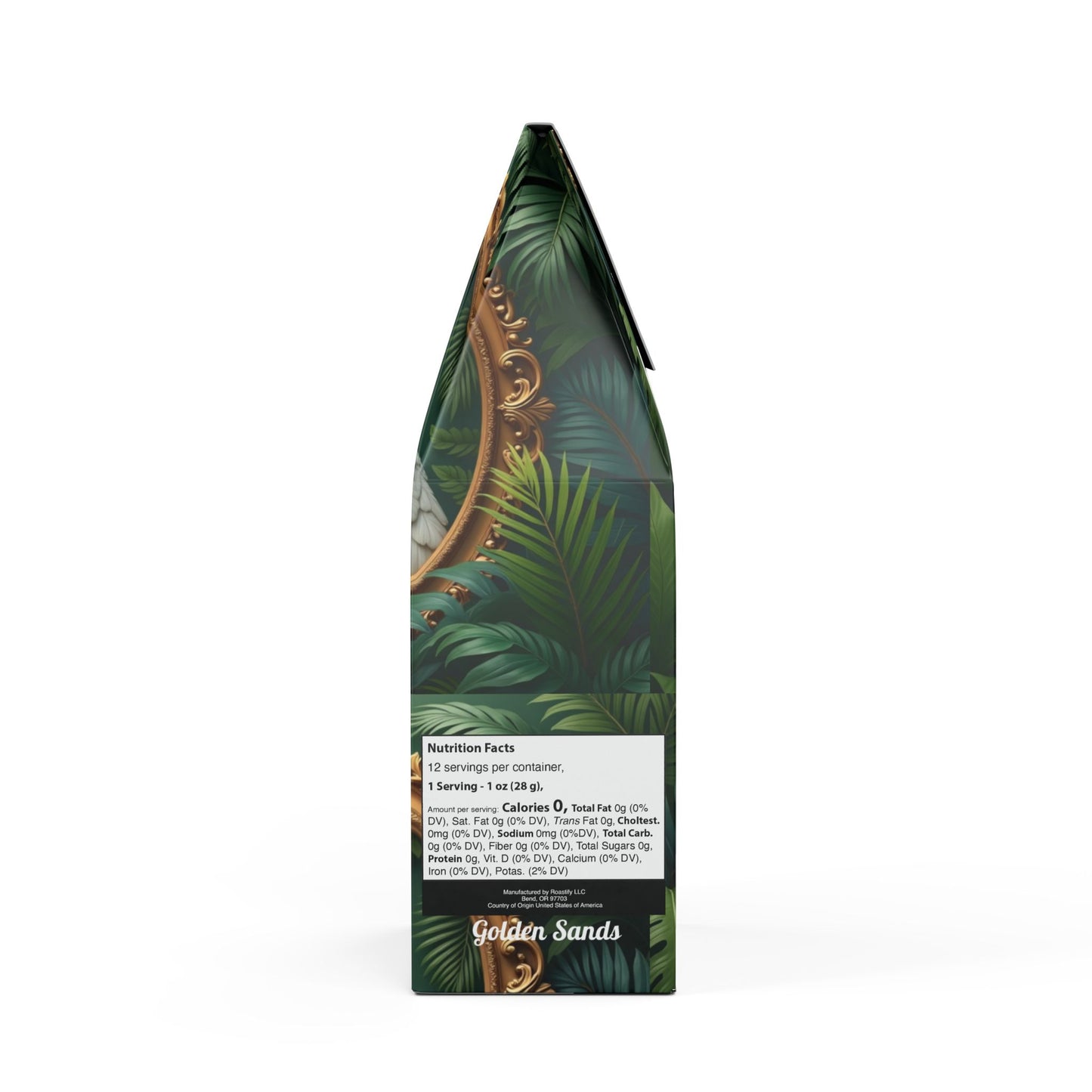 Golden Sands Single Origin™ Coffee (Light-Medium Roast) Specialty Grade / Framed White Peacocks