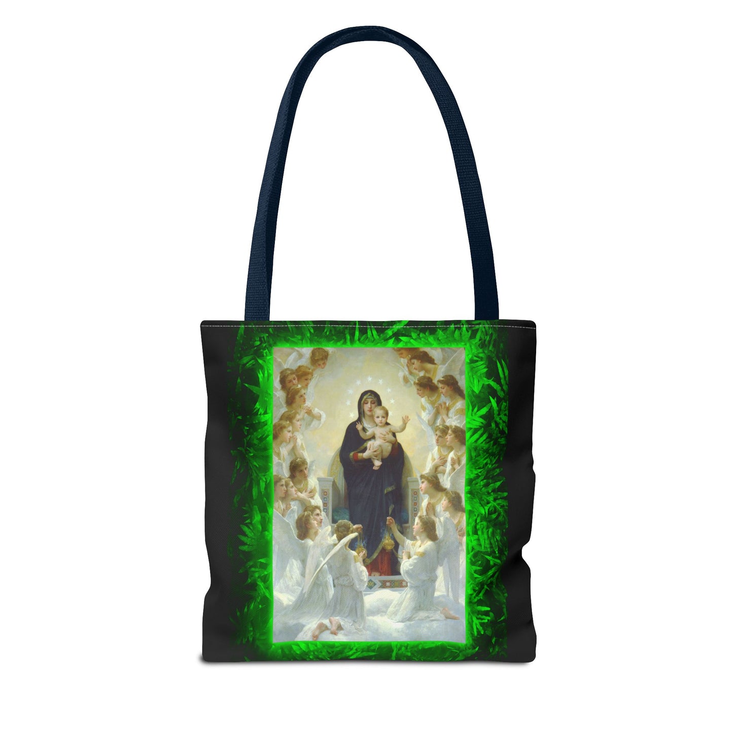 Religious Mary With the Angels Tropical Tote Bag - 3 Sizes