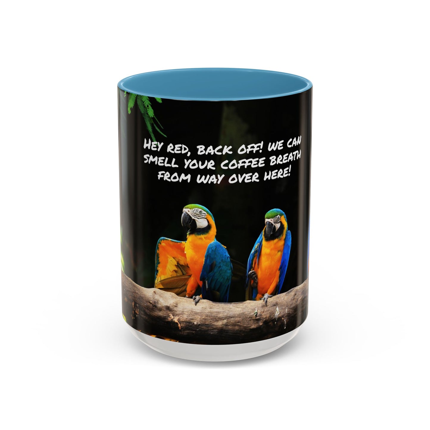 Parrot Accent Coffee Mug (11, 15oz), 8 Colors - Coffee Breath