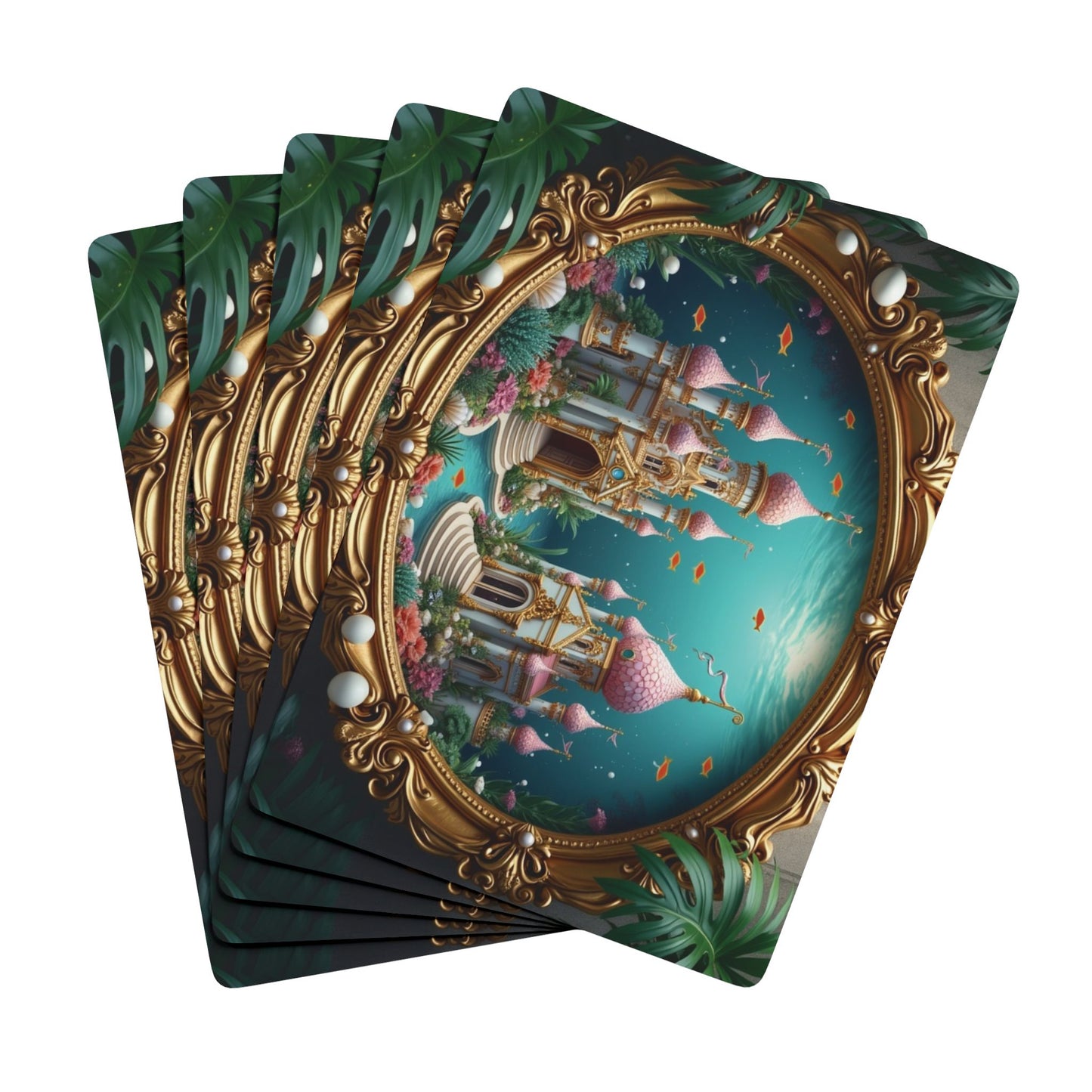 Poker Playing Cards - Mermaid Palace, Caribbean Sea