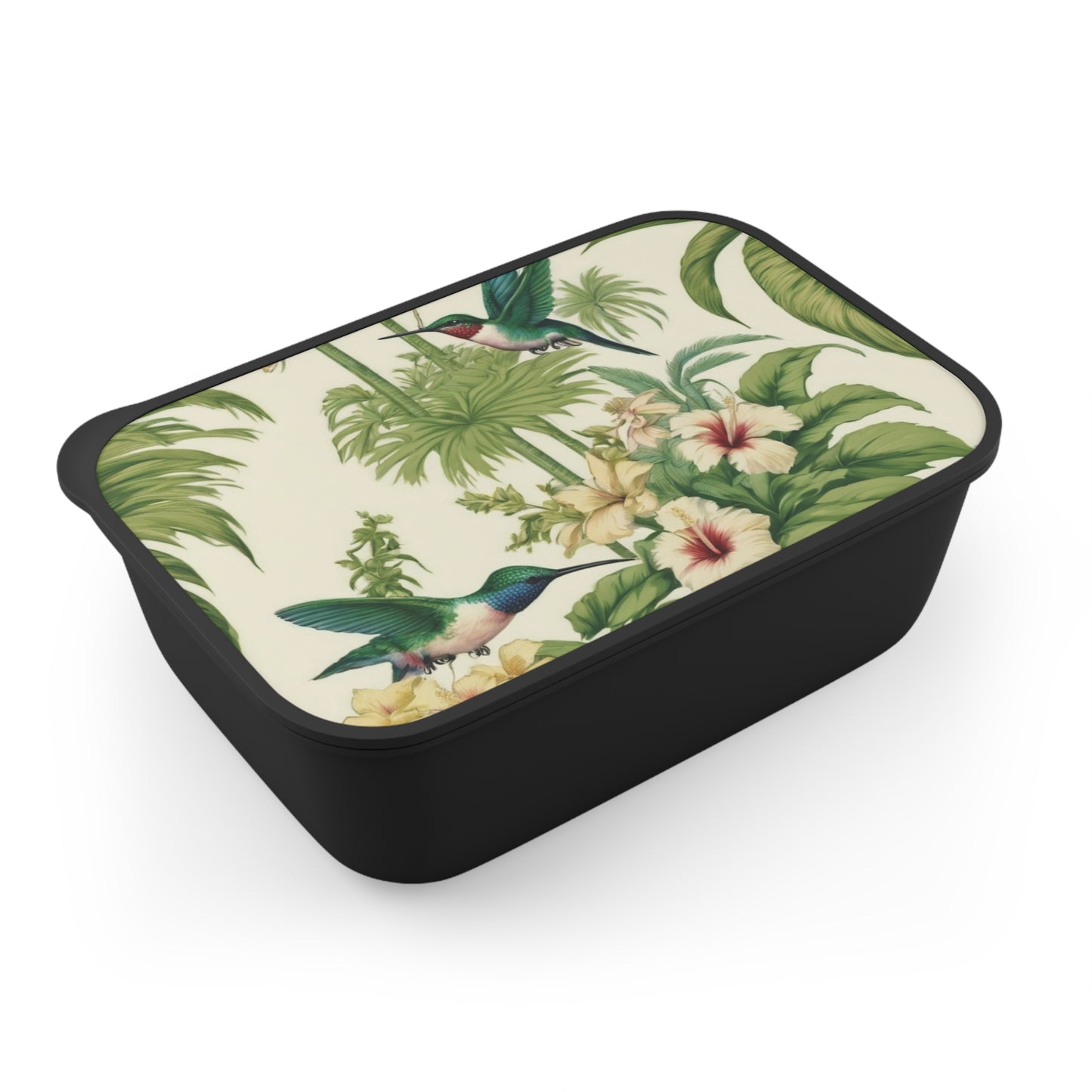 Bento Box with Utensils - Mary's Garden Toile