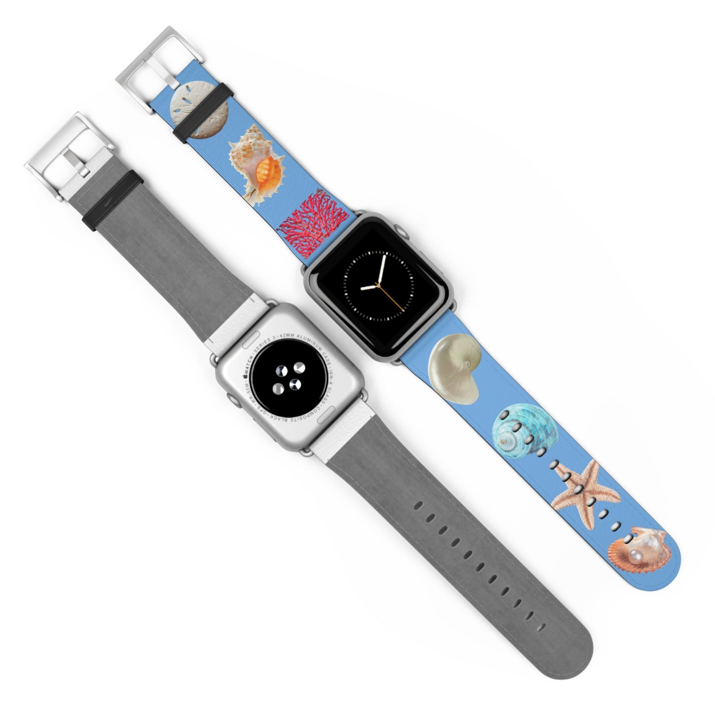 Apple Watch Band - Real Seashell Collection, lt blue