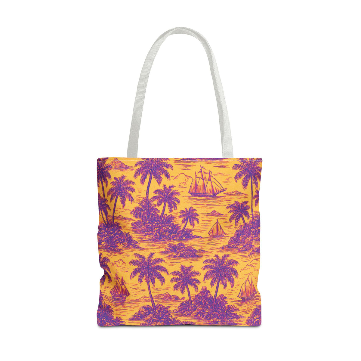Faraway Toile/Pop Tote Bag - 3 Sizes