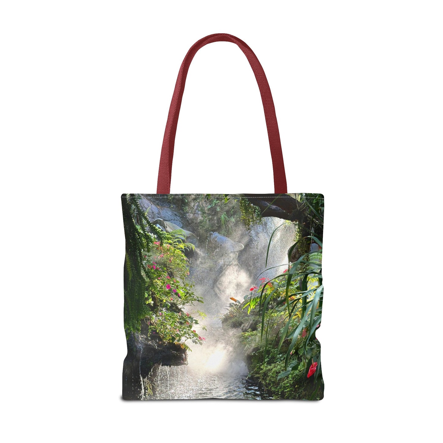 Tropical Misty Rainforest River Tote Bag - 3 Sizes
