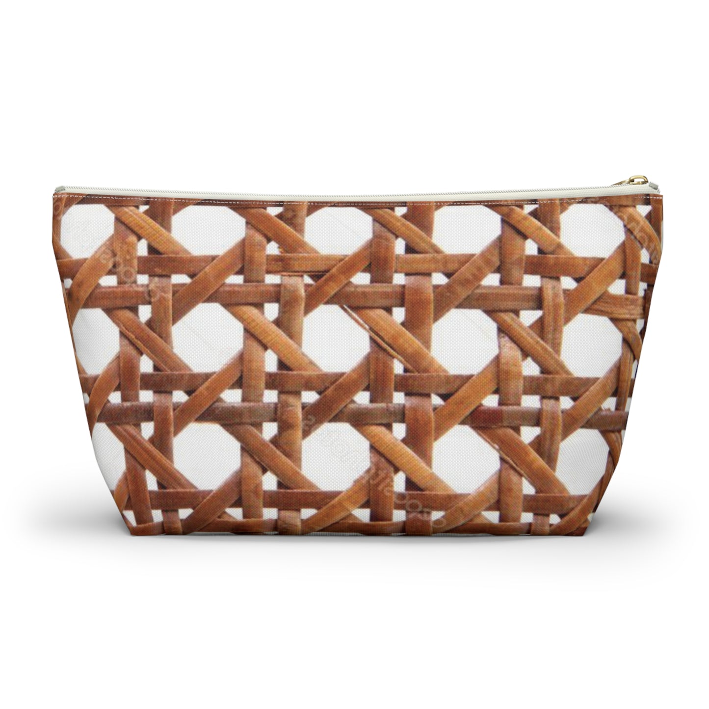 Tropical Accessory Pouch, 2 sizes | Makeup Bag | Perfect for Travel & Everyday Use / Beach Chair Wicker, Brown