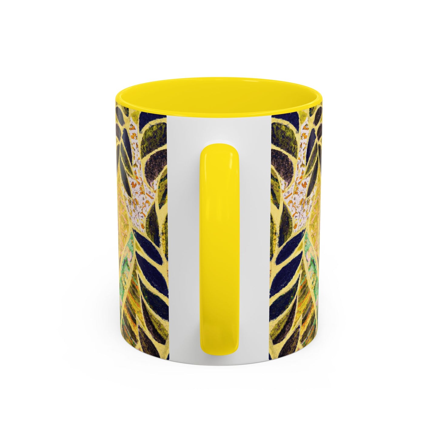 Accent Color Coffee Mug (11, 15oz), Amazon Whimsy/Yellow, Various Colors