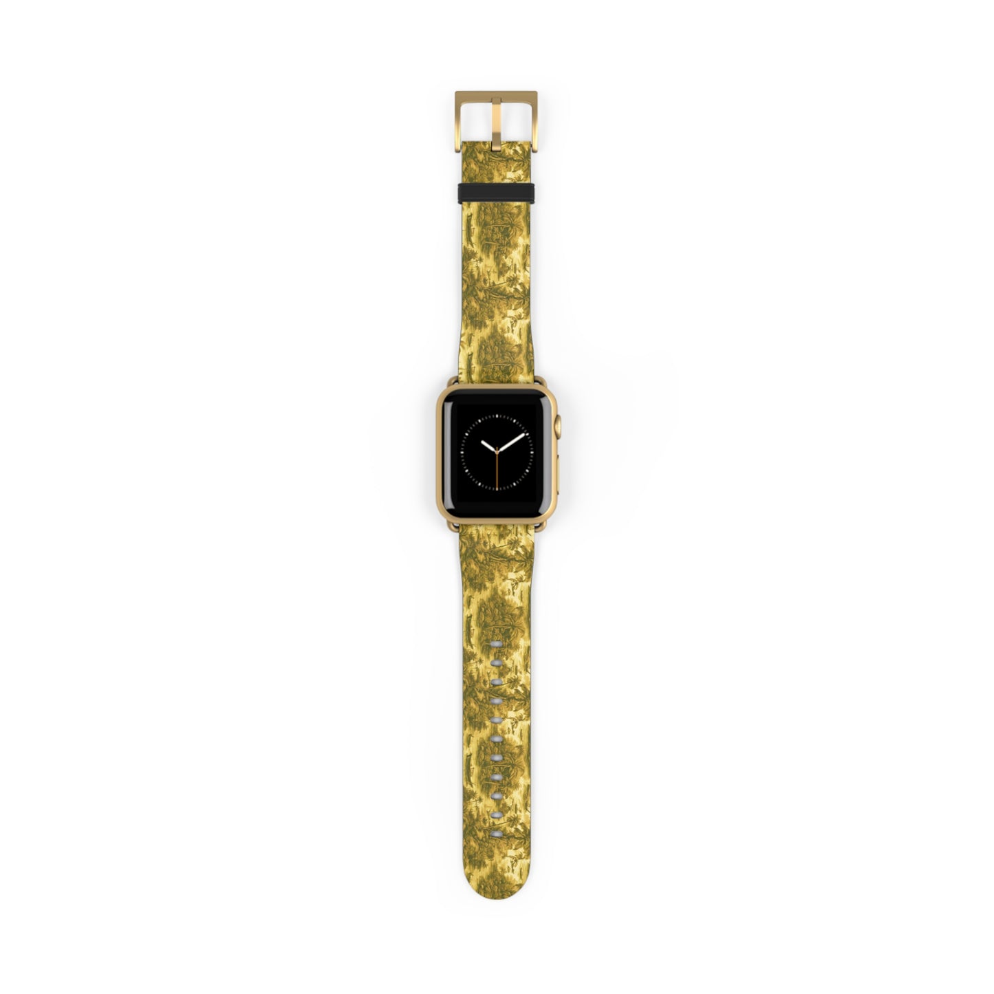 Apple Watch Band - Tropical Toile, gold