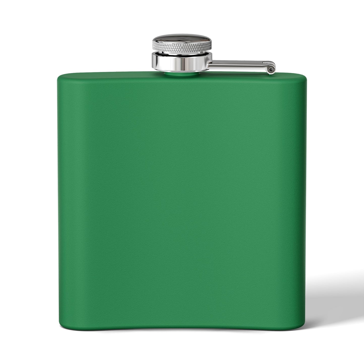 Tropical Stainless Steel 6 oz. Flask, Many Colors  – Orange Scallop