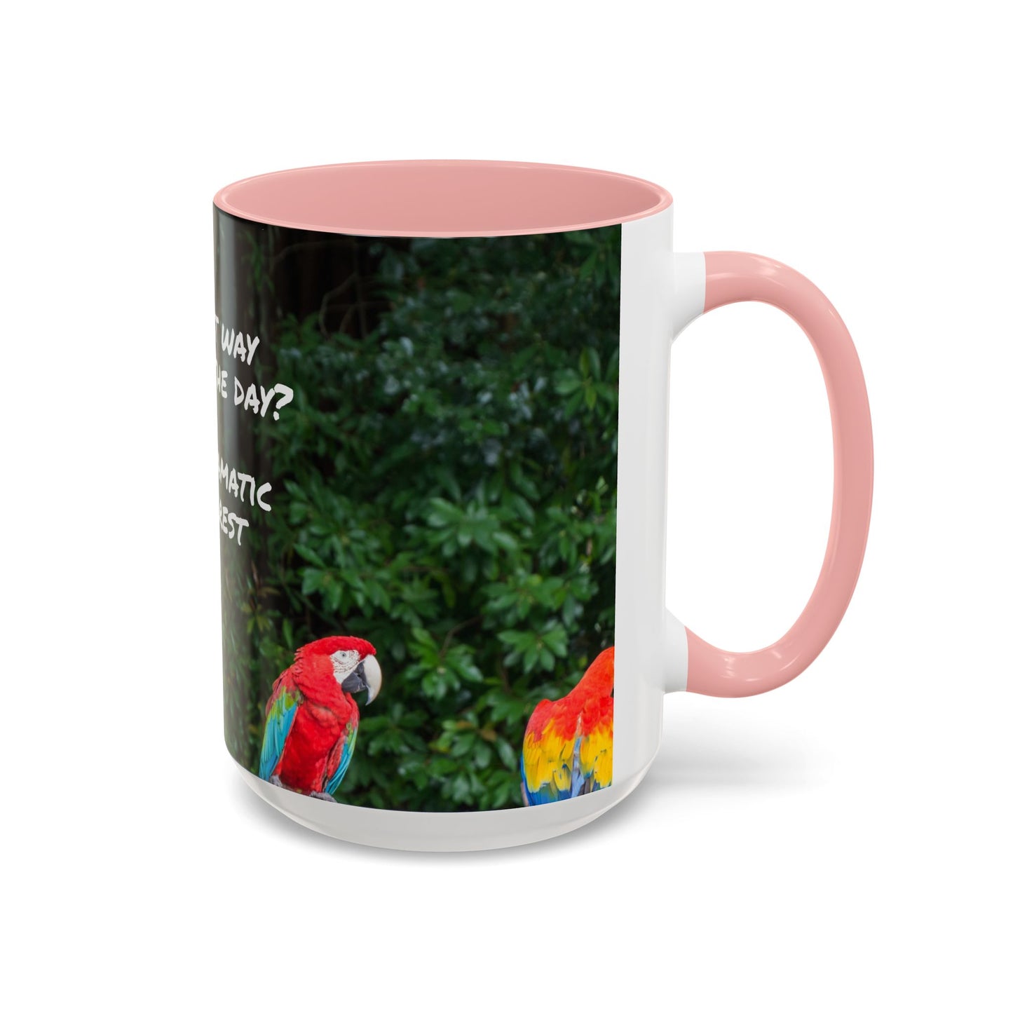 Parrot Accent Coffee Mug (11, 15oz), 8 Colors - Dramatic Disinterest