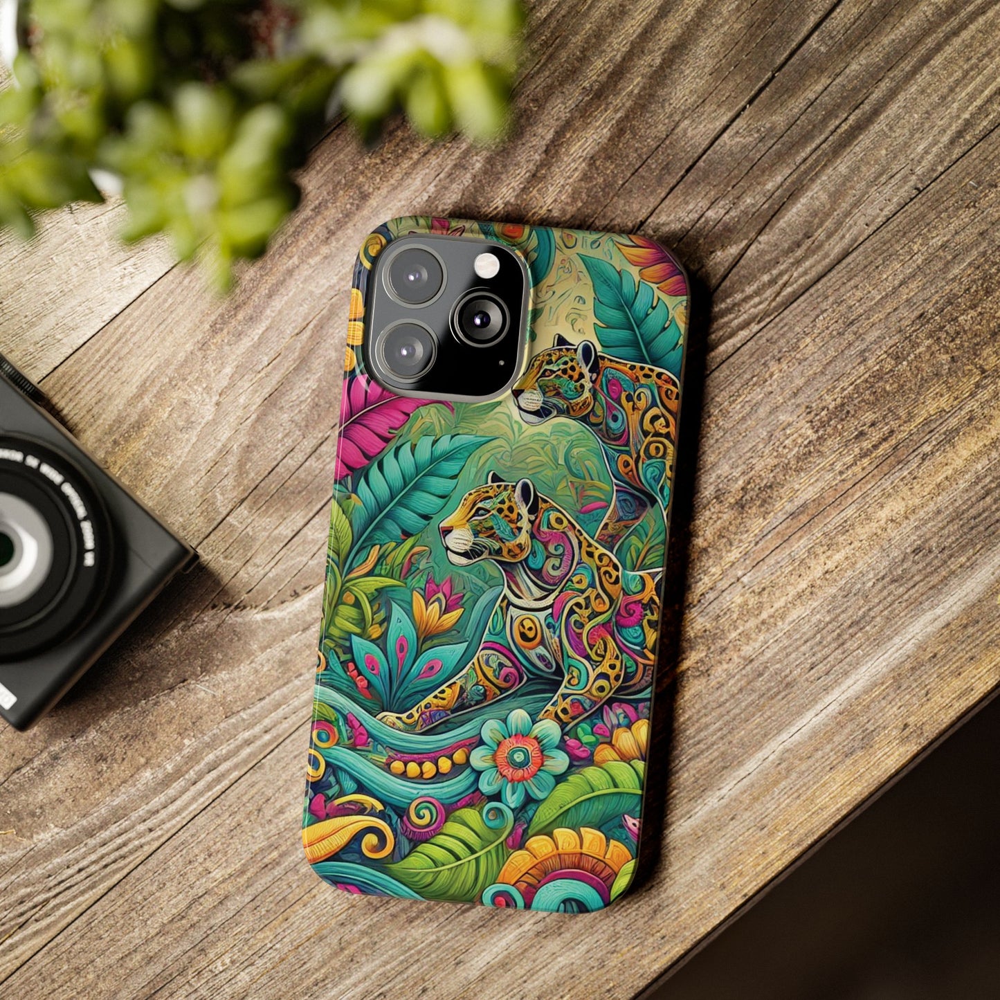 Slim Phone Cases - Jaguar Pop