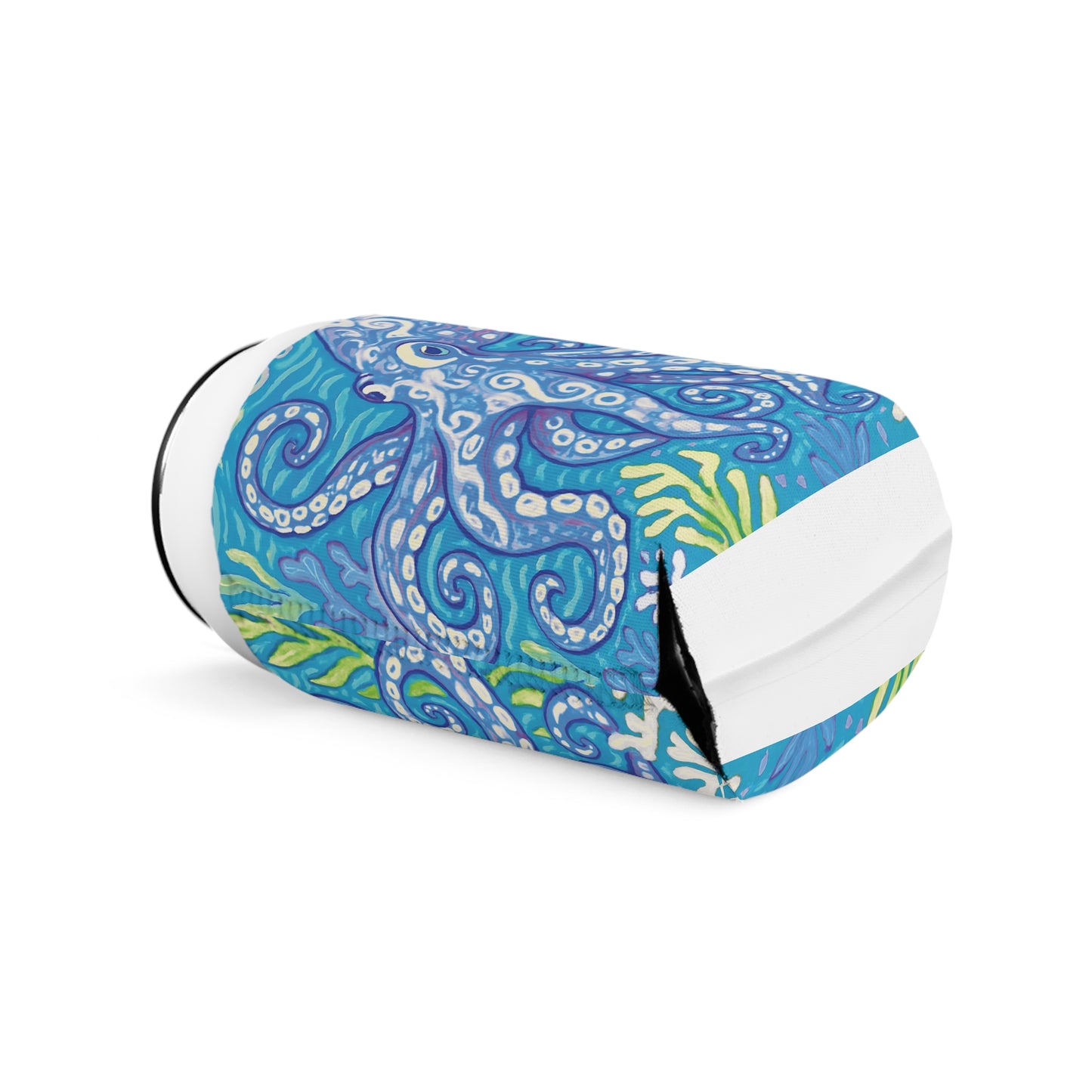 Octopus Kraken Joe/Blue Can Cooler Sleeve - Perfect for Outdoor Picnics
