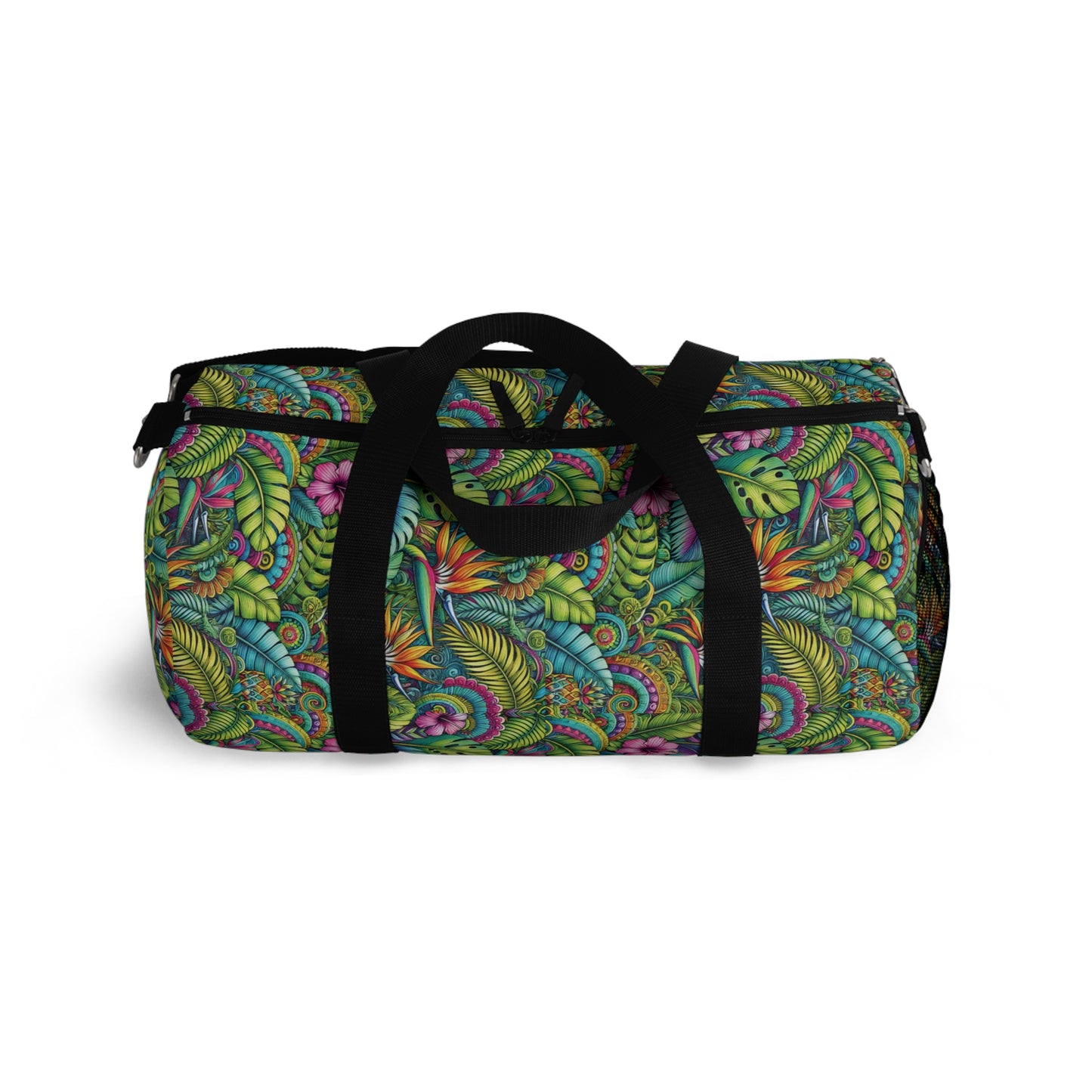 Tropical Duffel Bag - Perfect for Travel and Gym / Rainforest Blooms