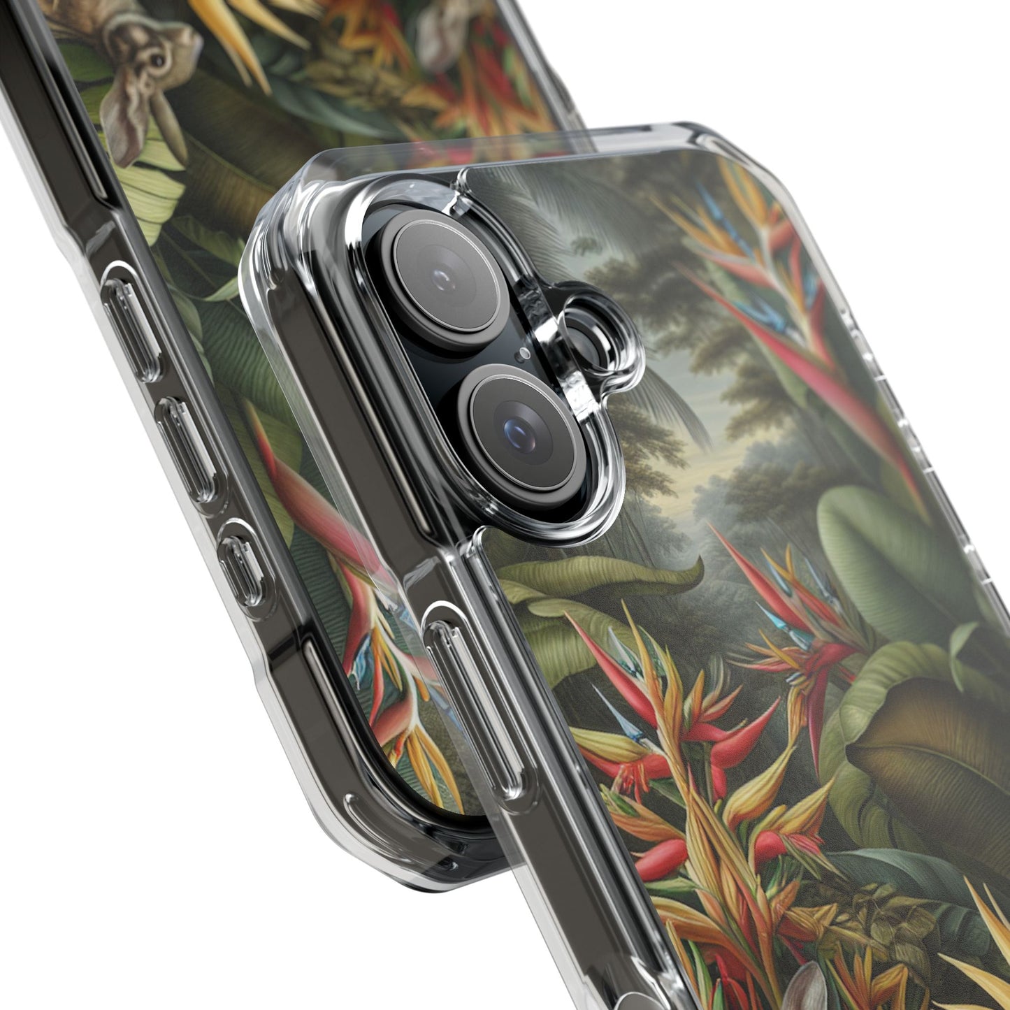 Rainforest Rabbit Outing Magnetic Clear Phone Case, Many Models