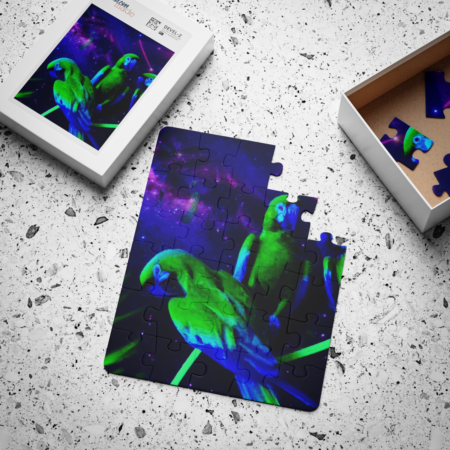 Tropical Paradise Kids' Puzzle - 30-Piece Puzzle for Fun and Learning / Galactic Parrot