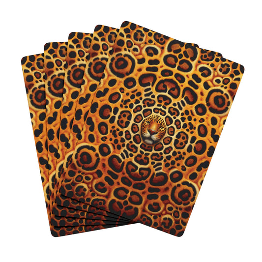 Poker Playing Cards - Kaleido Jaguar Spots