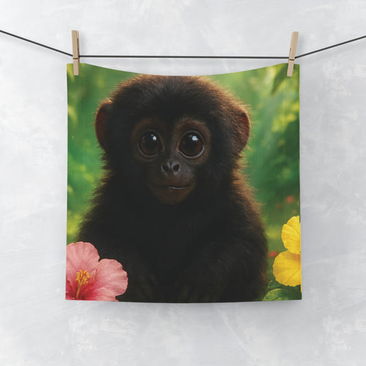 Face Towel - Baby Howler Monkey