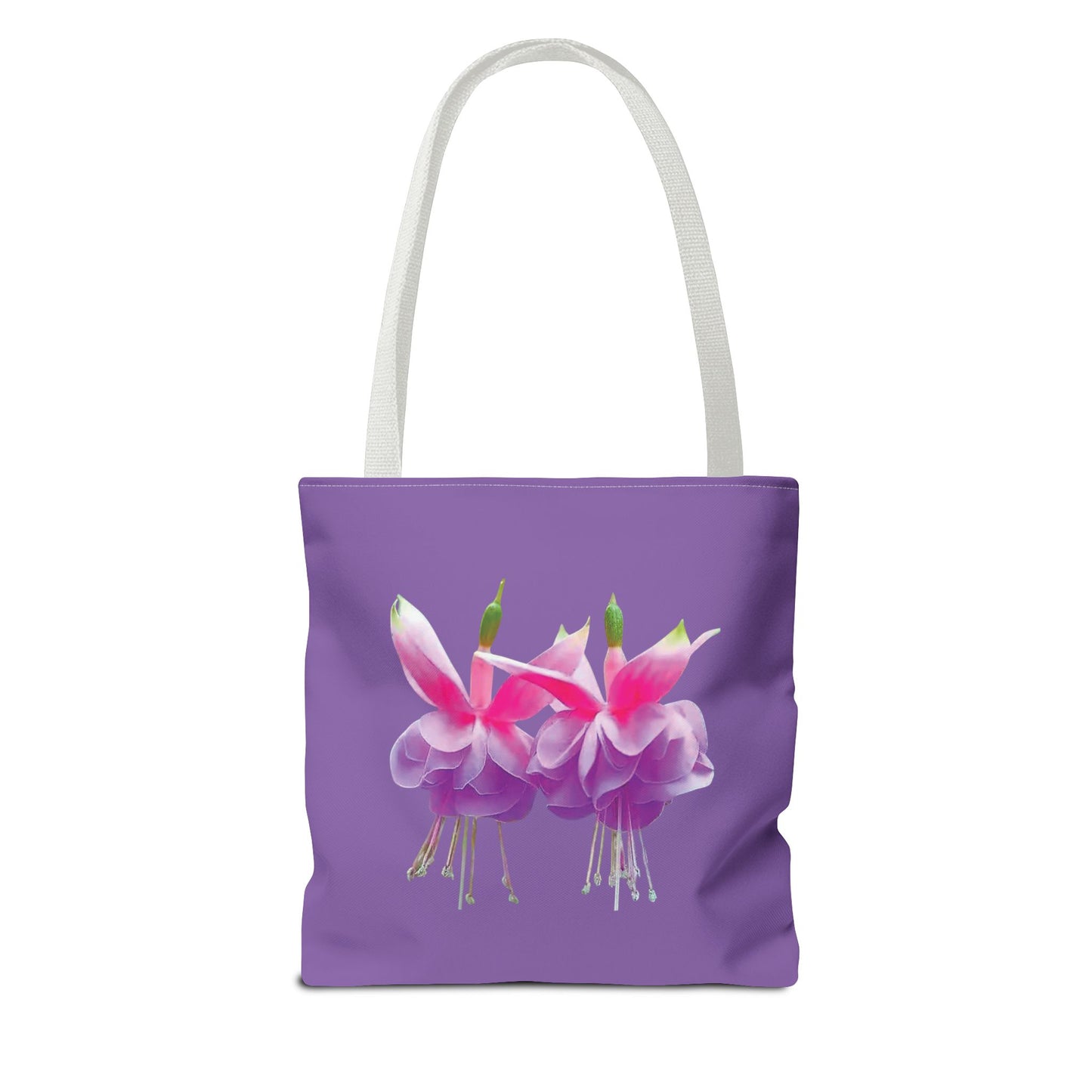 Tropical Real Two Fuchsias/Lt. Purple Tote Bag - 3 Sizes