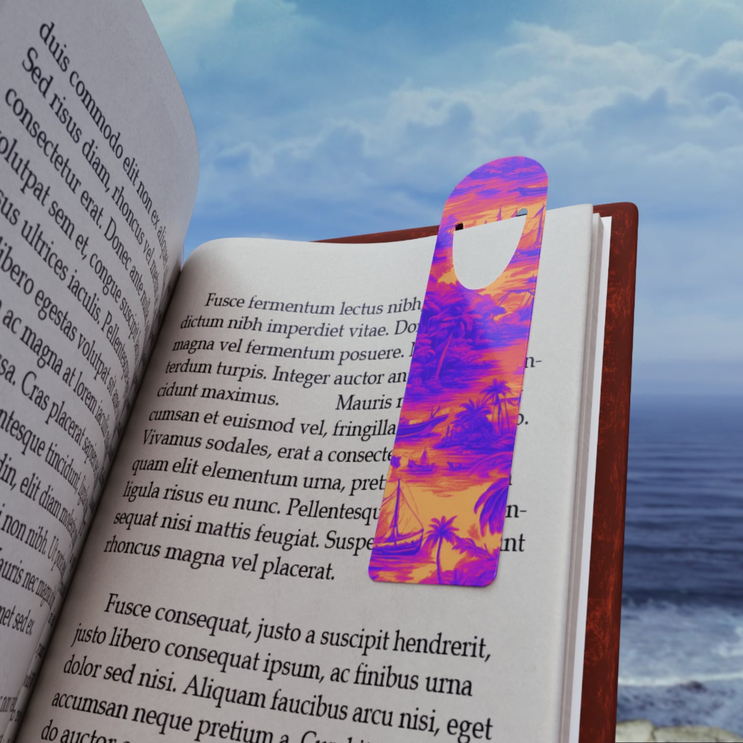 Bookmark - Aluminum, Crazy Cool Tropical Toile