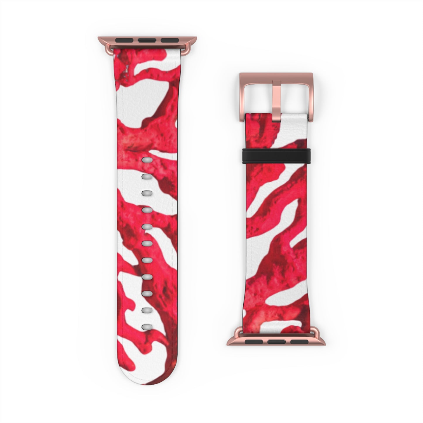 Apple Watch Band - Red Coral, white background