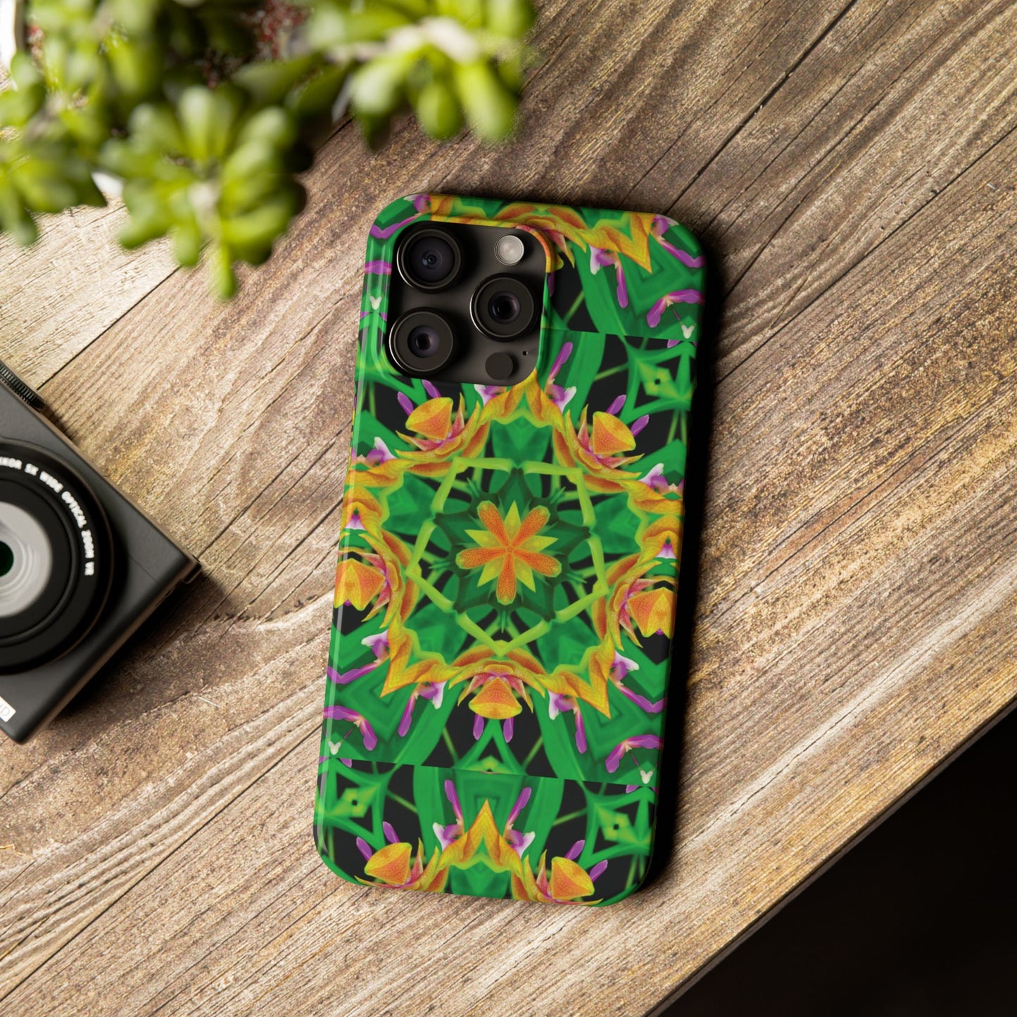 Slim Phone Cases - Orchid Kaleidoscope #2