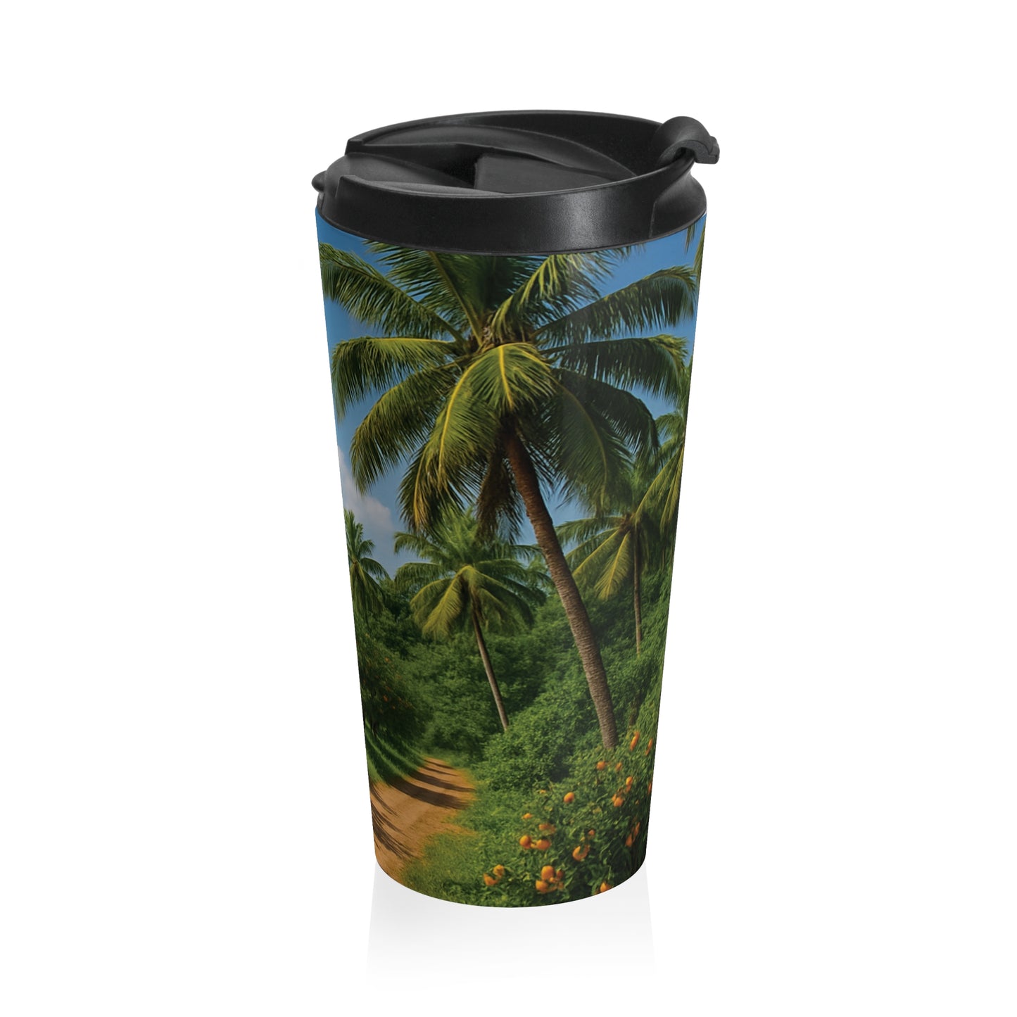 15 oz. Stainless Steel Travel Mug / Tropical Grove