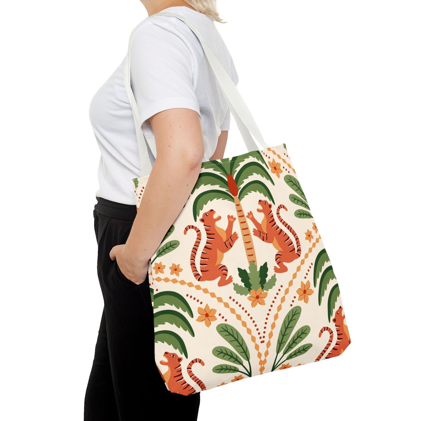 Tigers and Palms Tote Bag - 3 Sizes