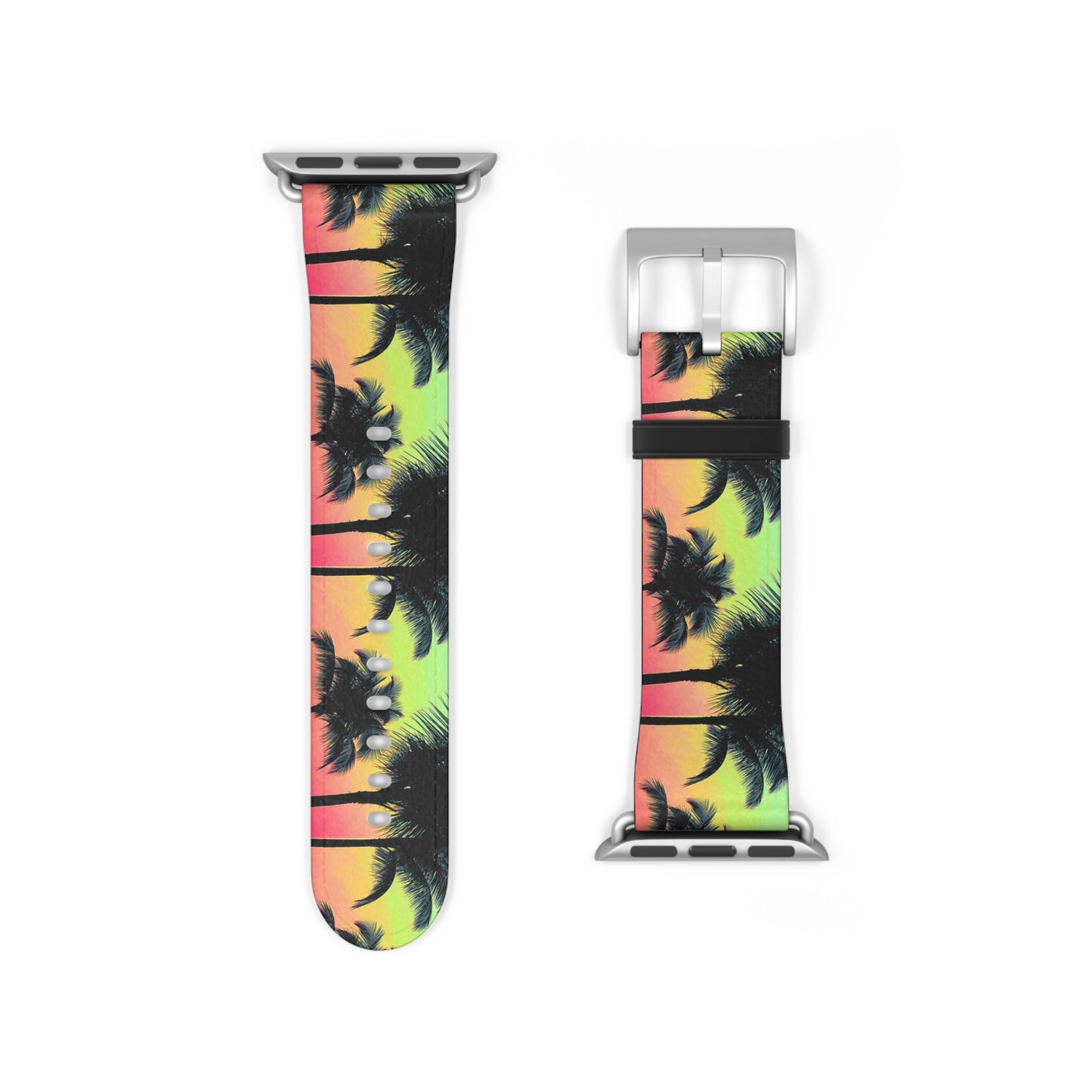 Apple Watch Band - Tropical Palm Glow Sangria