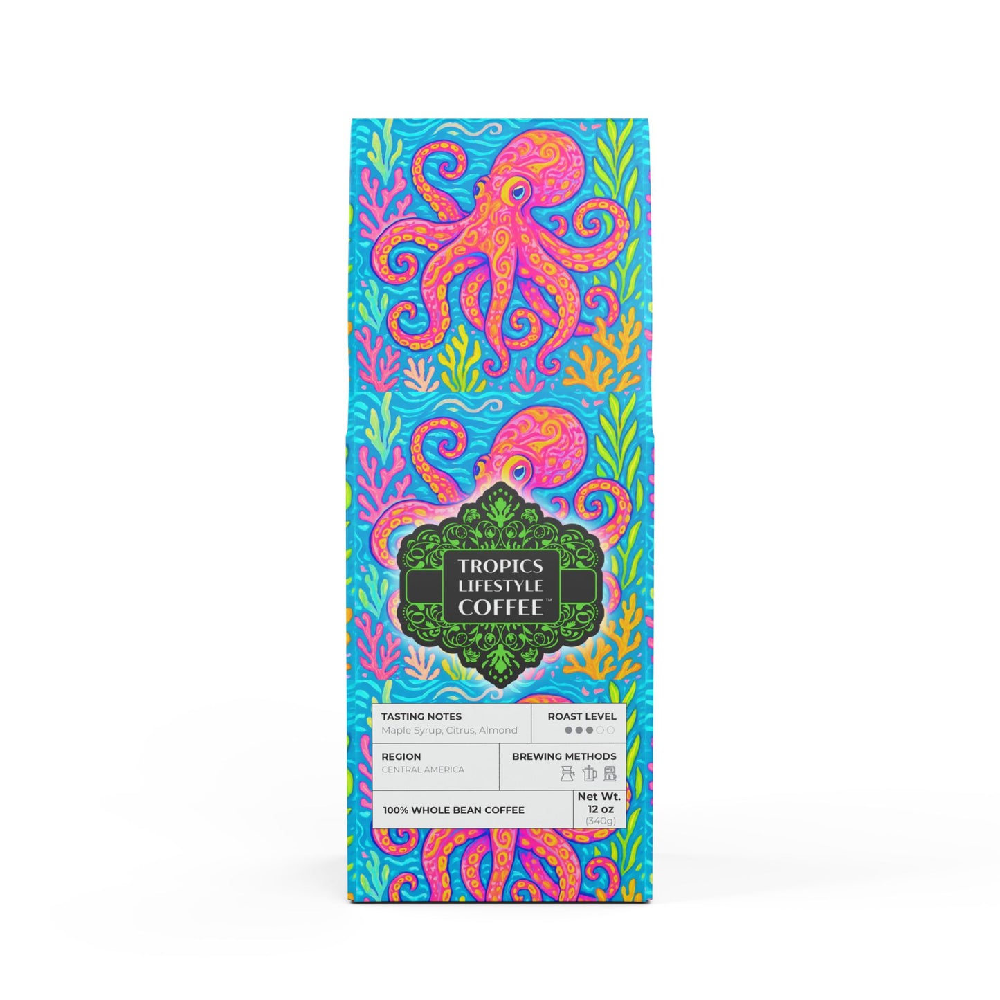 Palm Harvest Blend™ (Medium Roast) Specialty Grade Craft Coffee / Octopus Kraken Joe