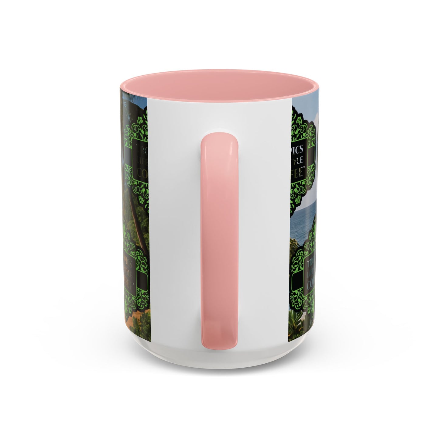 Accent Coffee Mug (11, 15oz), 8 Colors - Tropics Lifestyle Coffee, Meet You There