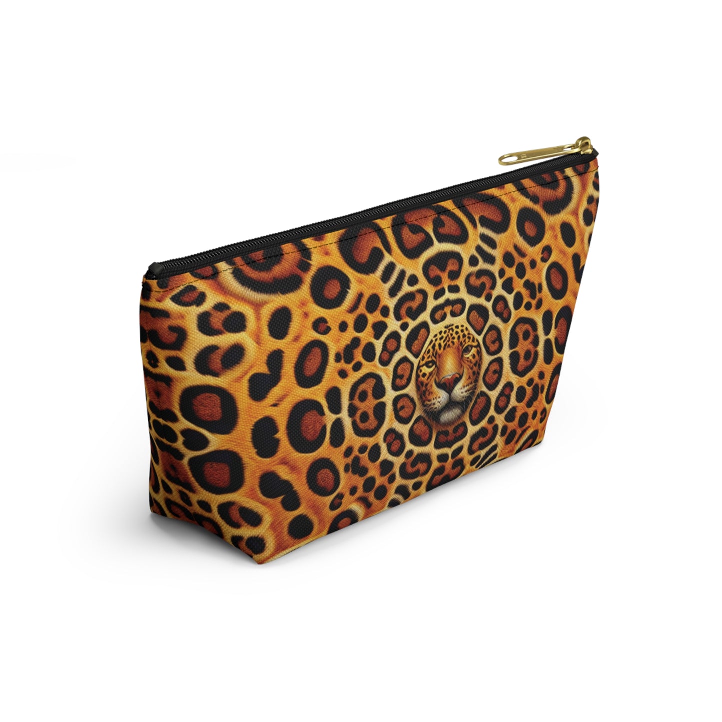 Tropical Accessory Pouch, 2 sizes | Makeup Bag | Perfect for Travel & Everyday Use / Kaleido Jaguar Spots