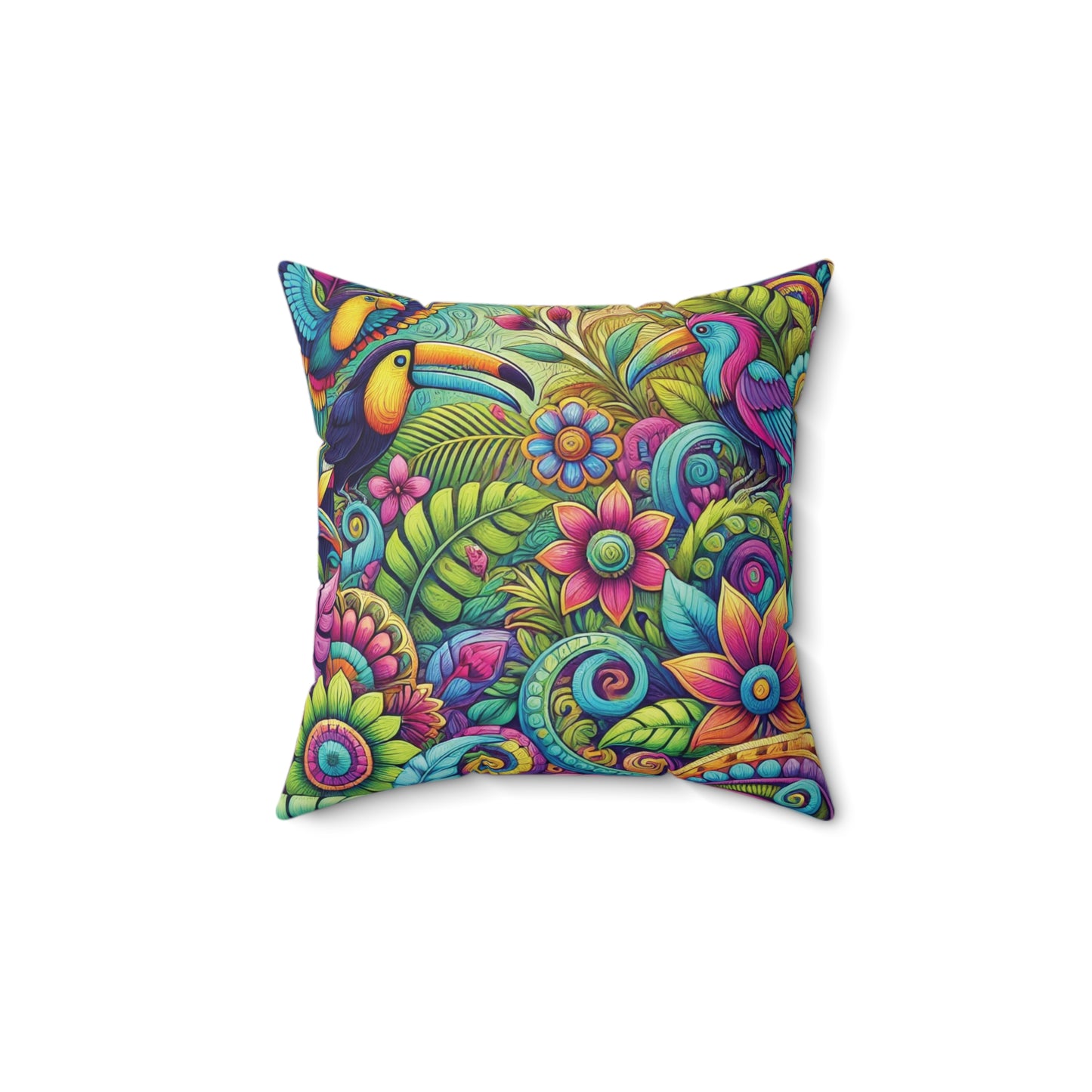 Decorative Pillow - Accent Cushion, 4 Sizes / Rainforest Music