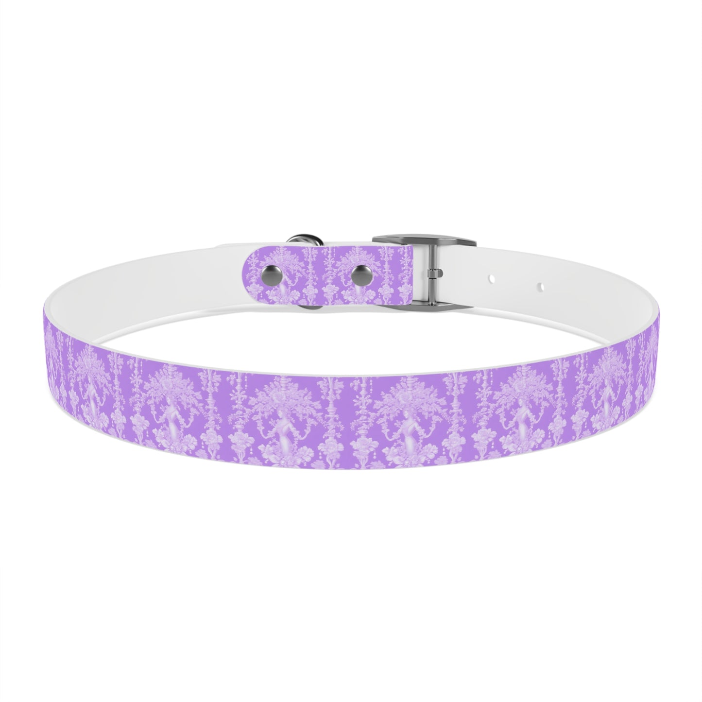 Dog Collar - Pearl Lady Toile, purple