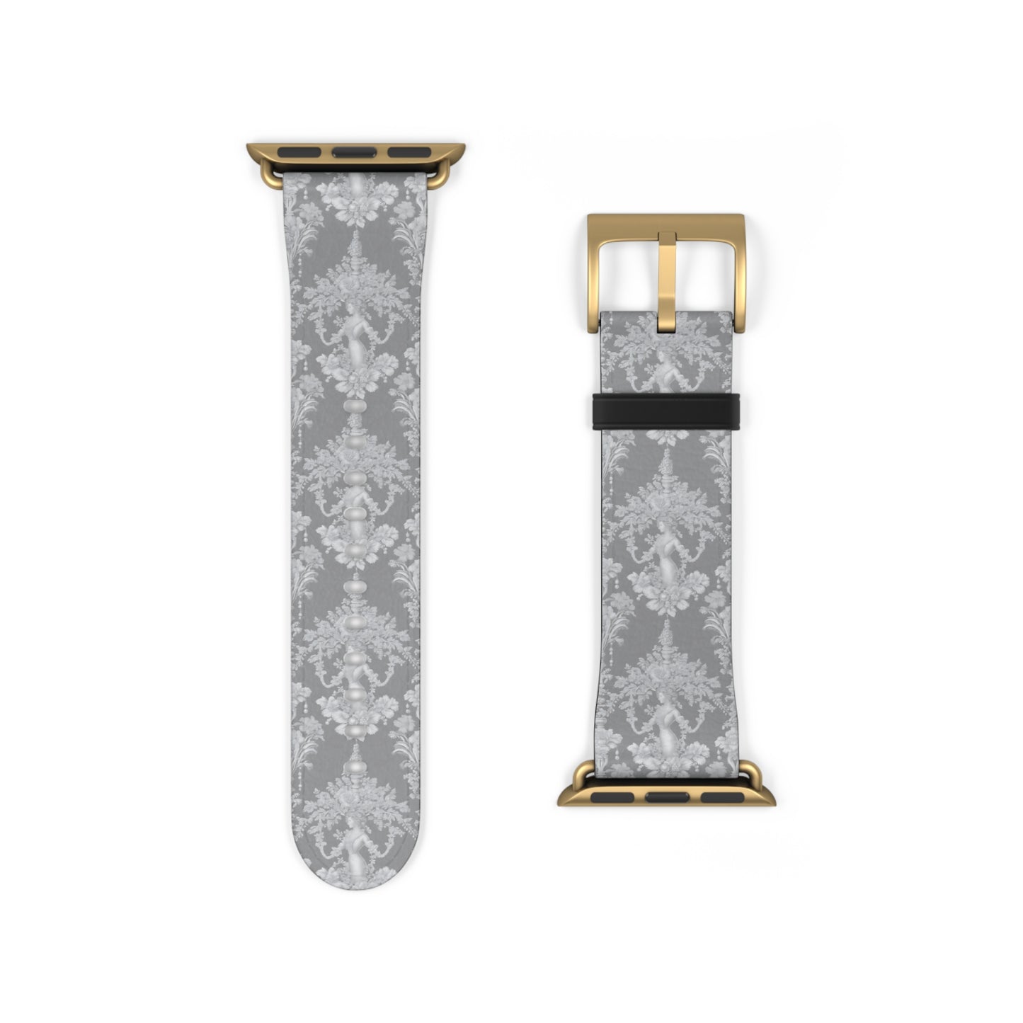 Apple Watch Band - Pearl Lady Toile, slate