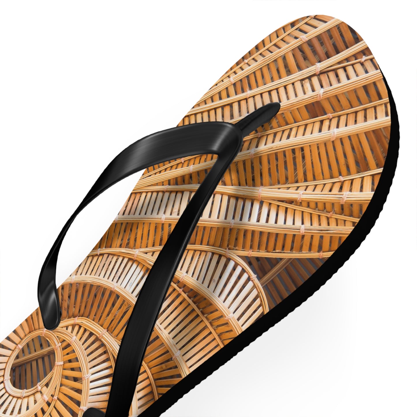 Flip Flops - Natural Bamboo Spiral