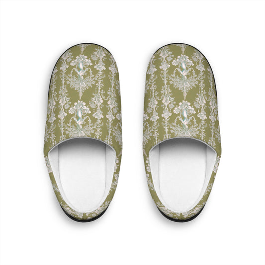 Women's Indoor Slippers - Pearl Lady Toile, highborn green