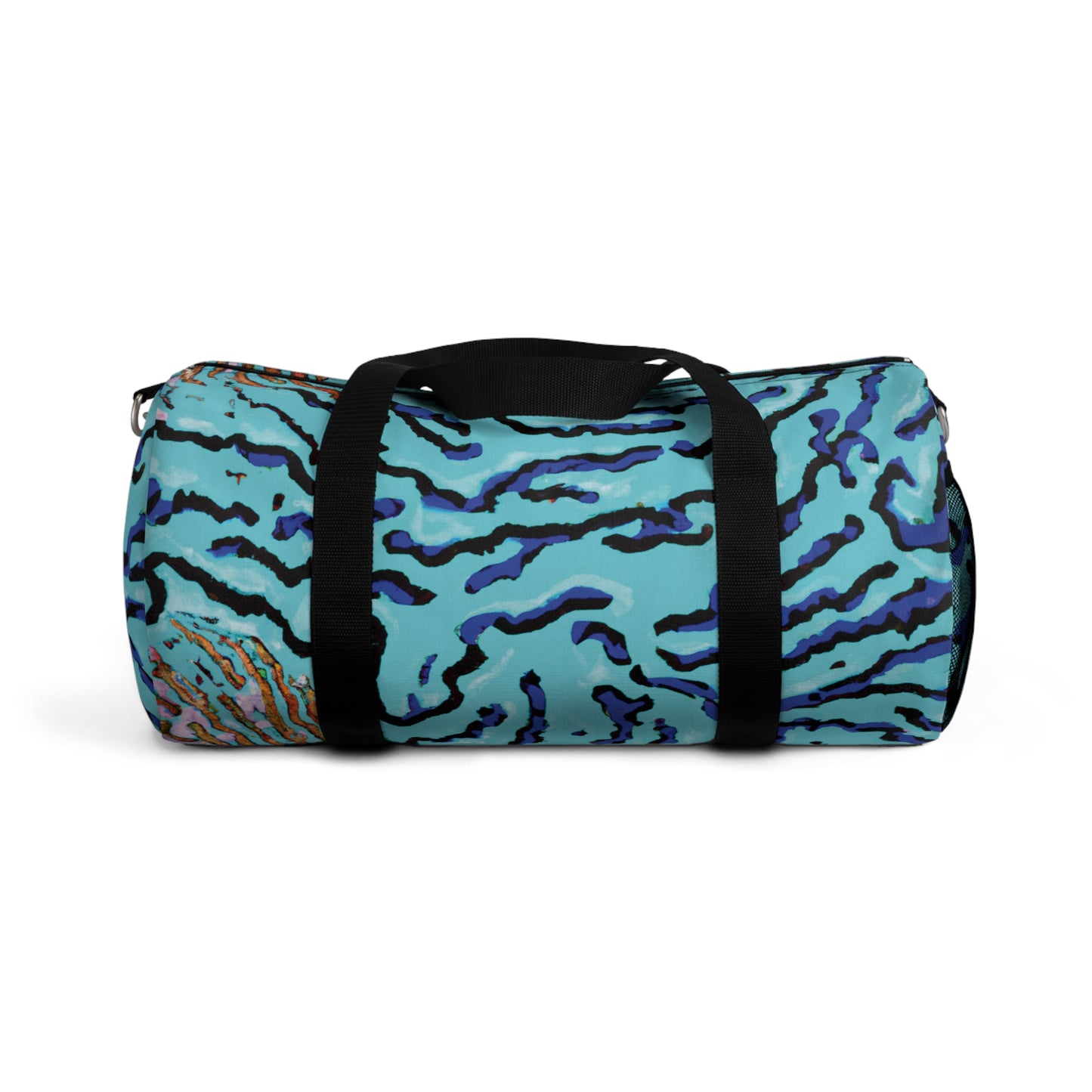 Tropical Duffel Bag - Perfect for Travel and Gym / Wild Coral, Turquoise