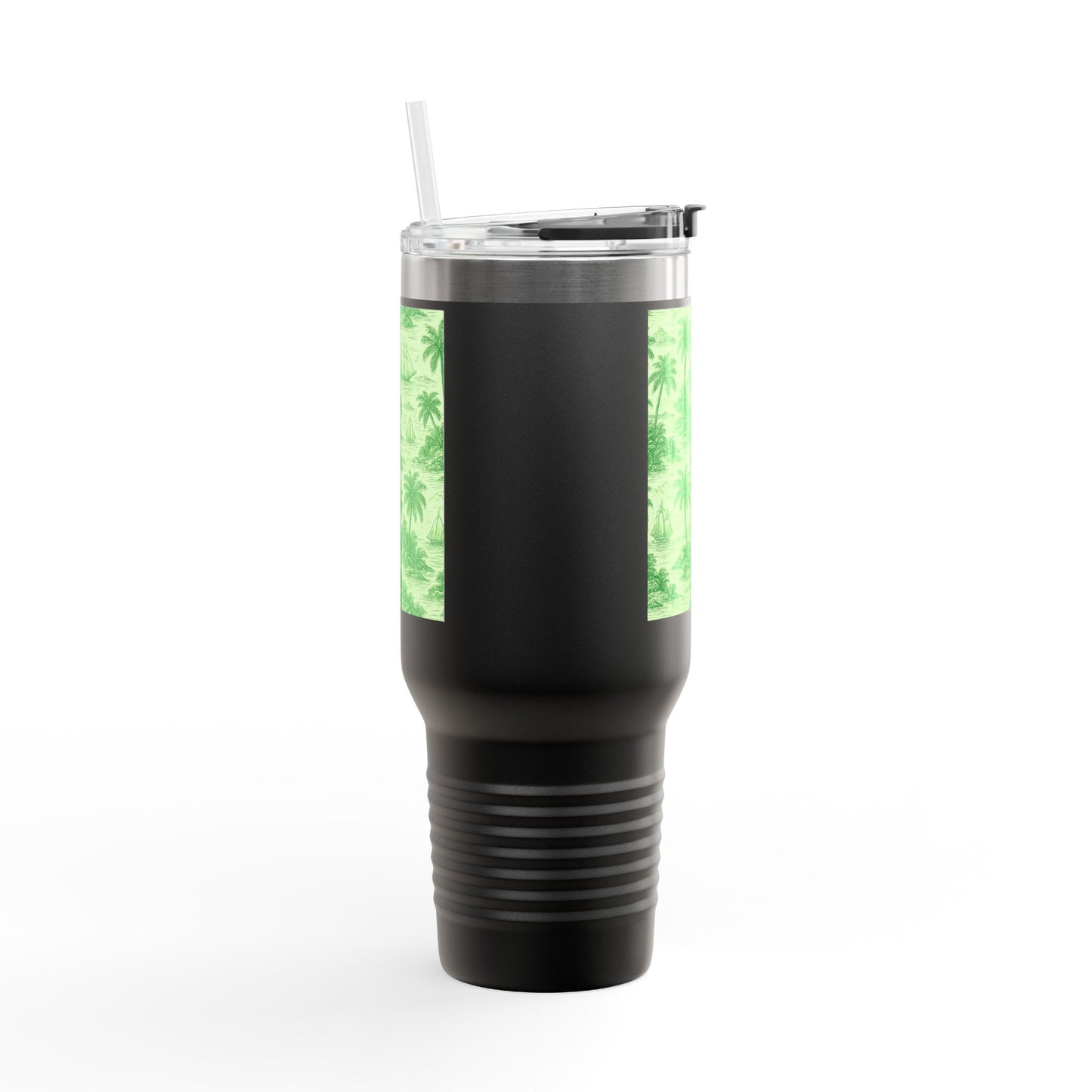 Insulated Travel Mug, 40oz / Faraway Toile/Green - Perfect for Outdoor Adventures