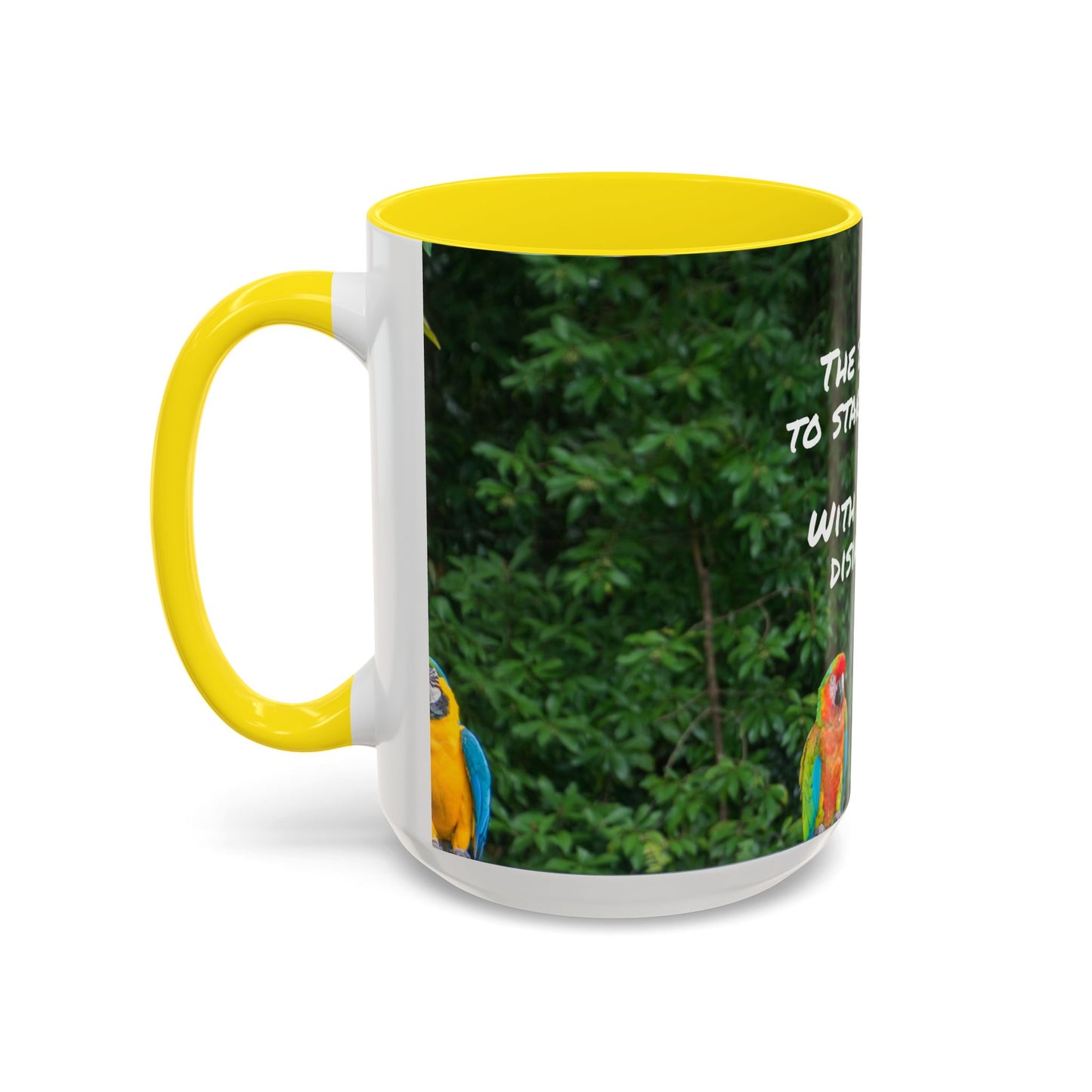 Parrot Accent Coffee Mug (11, 15oz), 8 Colors - Dramatic Disinterest